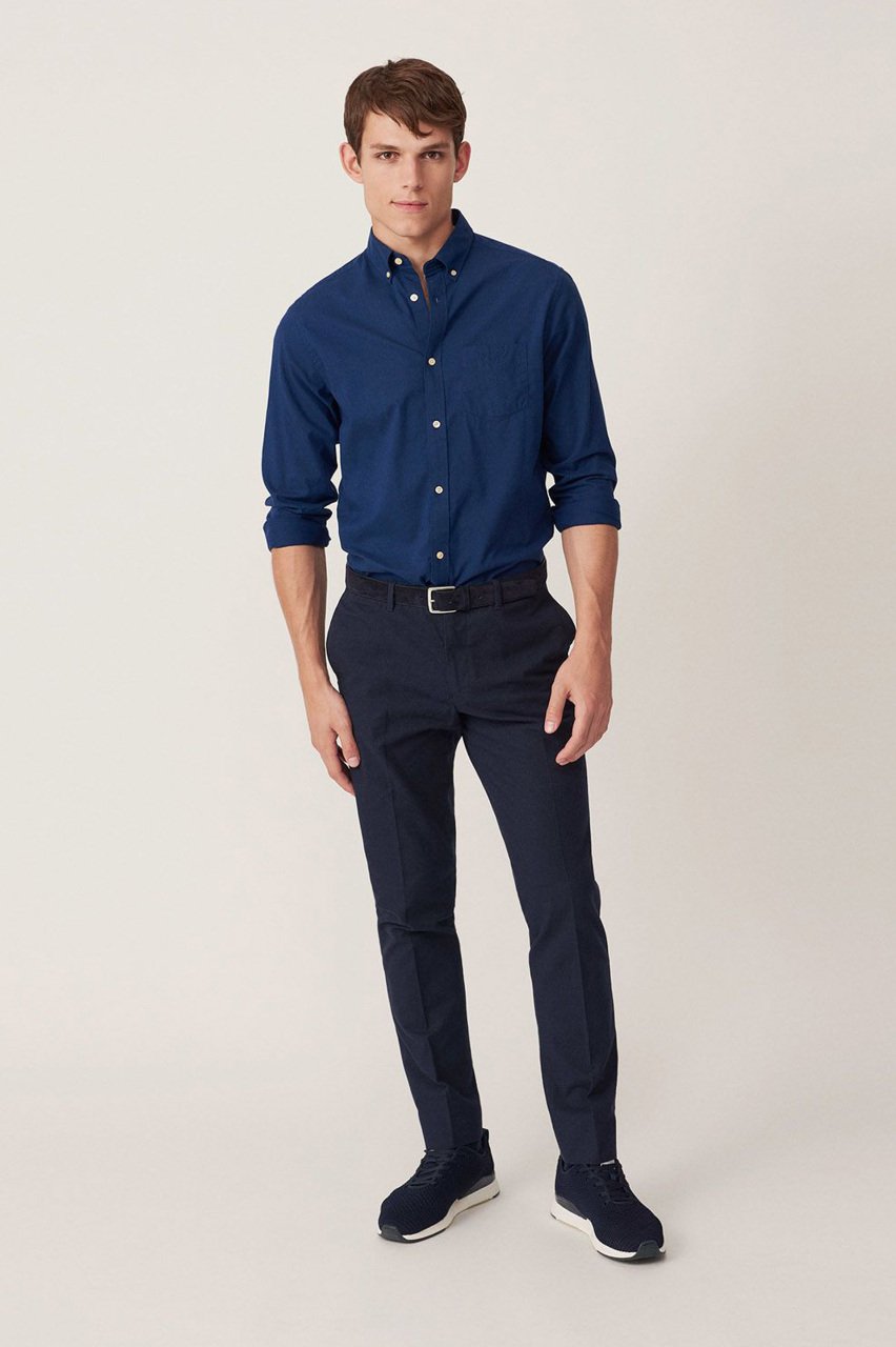 Gant ανδρικό παντελόνι Slim Puppytooth Slacks