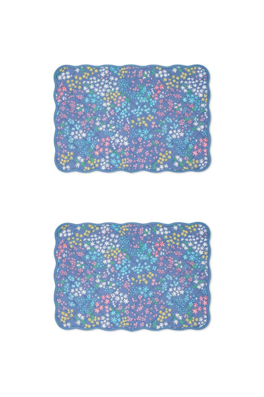 Coincasa σετ βαμβακερά σουπλά με micro flower print 50 x 35 cm (2 τεμάχια)