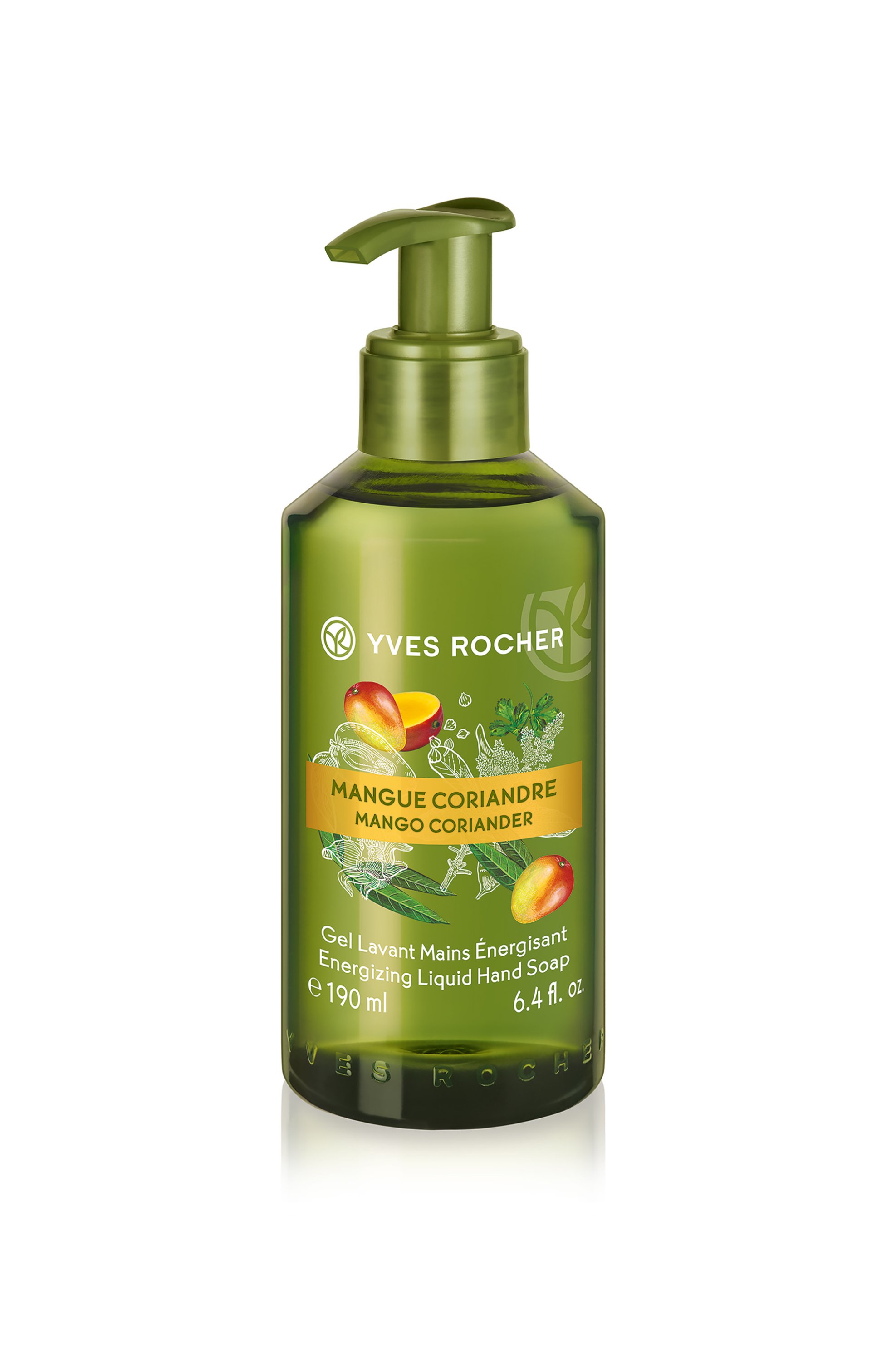 YVES ROCHER Yves Rocher Energizing Liquid Hand Soap Mango Coriander 190 ml - 49818