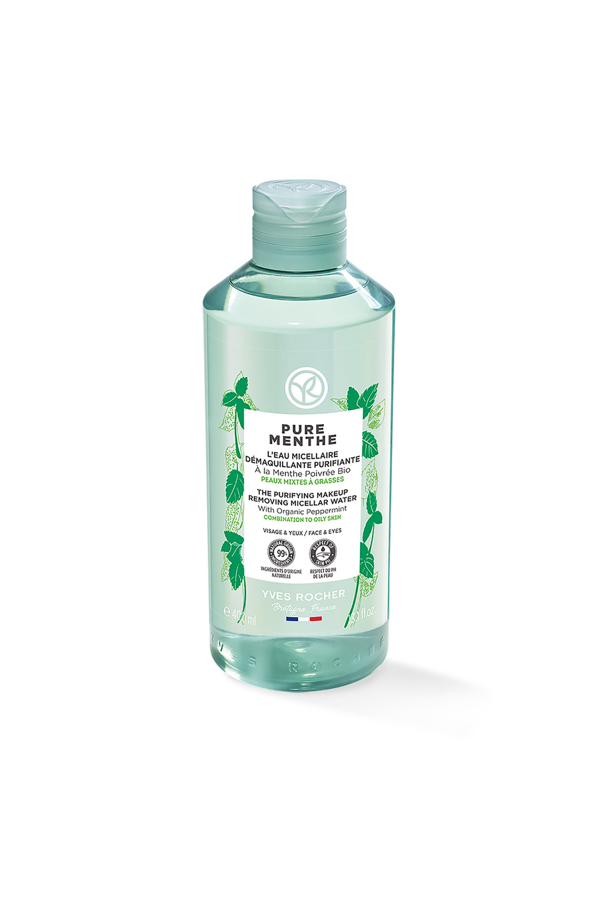 YVES ROCHER Yves Rocher Purifying Makeup Removing Micellar Water - Pure Menthe 400 ml - 14782