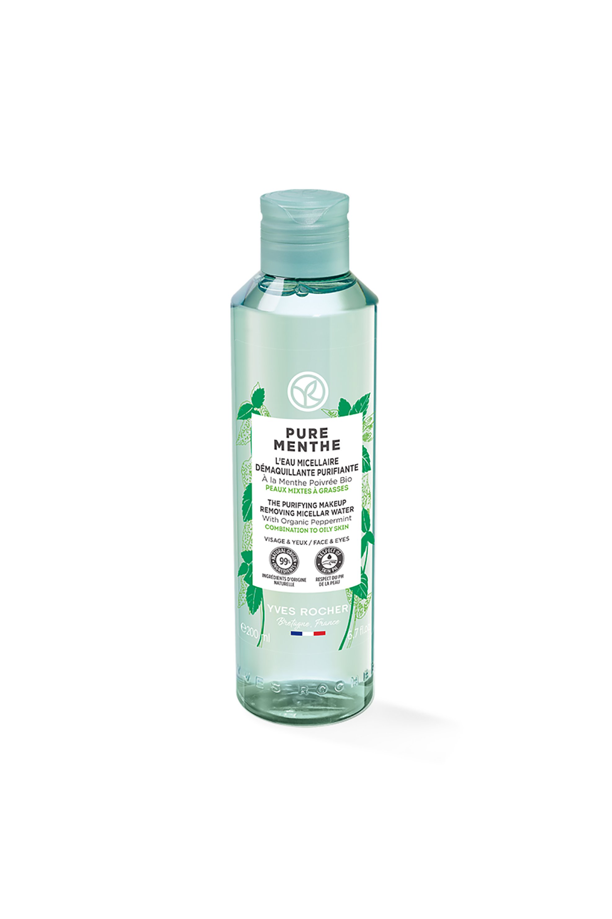 YVES ROCHER Yves Rocher Pure Menthe Purifying Makeup Removing Micellar Water 200 ml - 96880