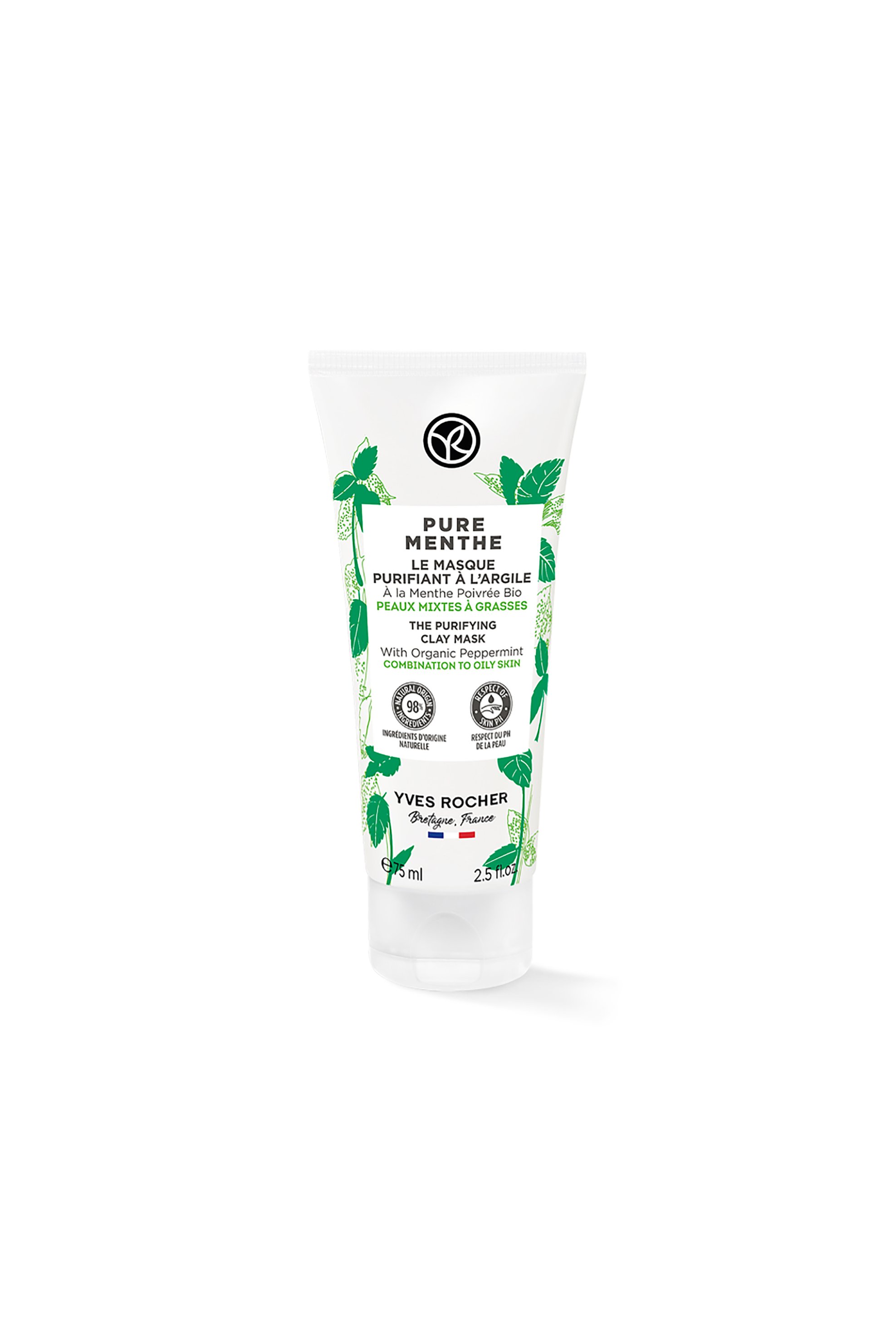 YVES ROCHER Yves Rocher Pure Menthe Purifying Clay Mask 75 ml - 97189