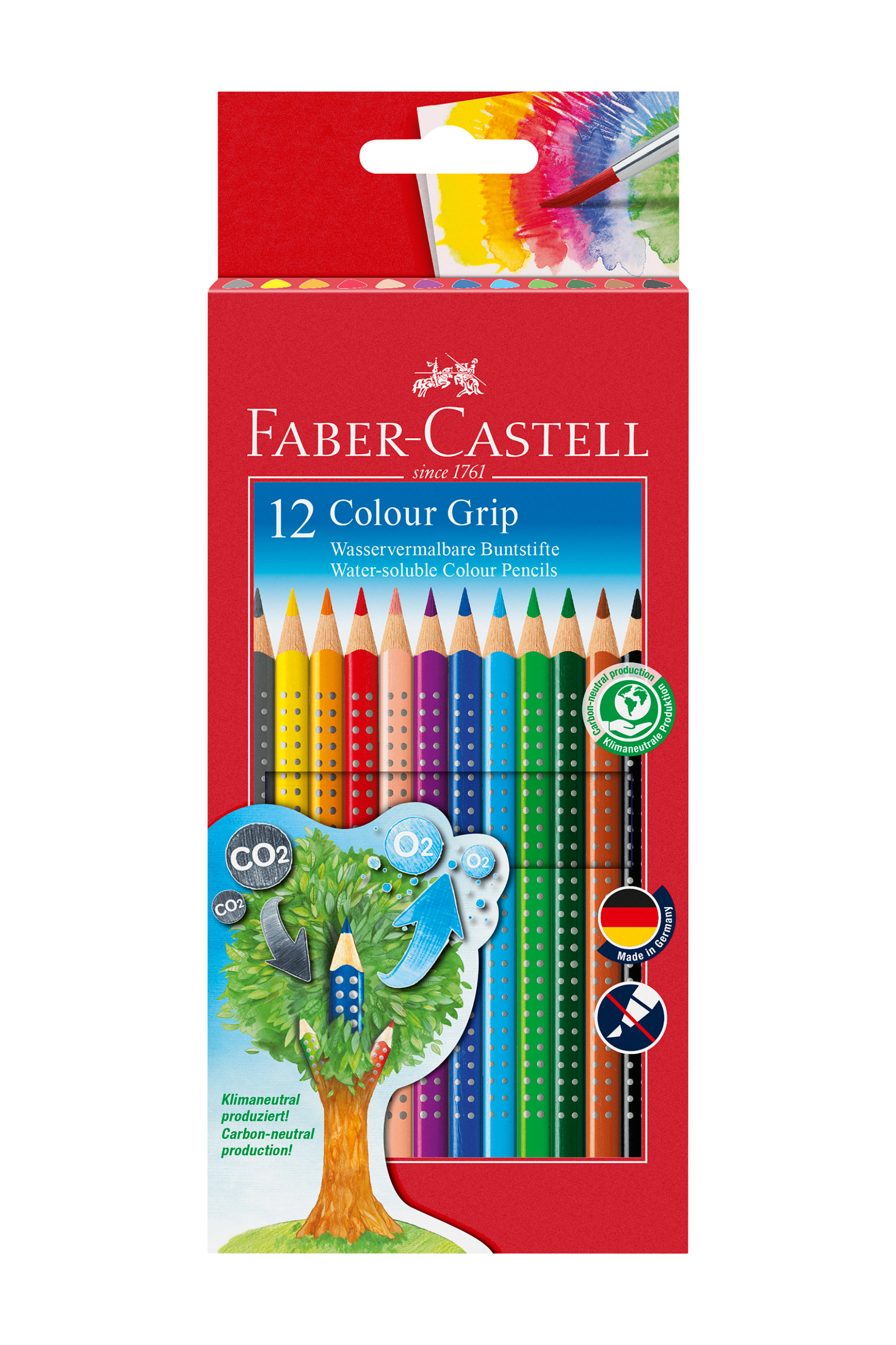 Faber-Castell Ξυλομπογιές Grip σετ 12 χρωμάτων - 077112412/ φωτογραφία