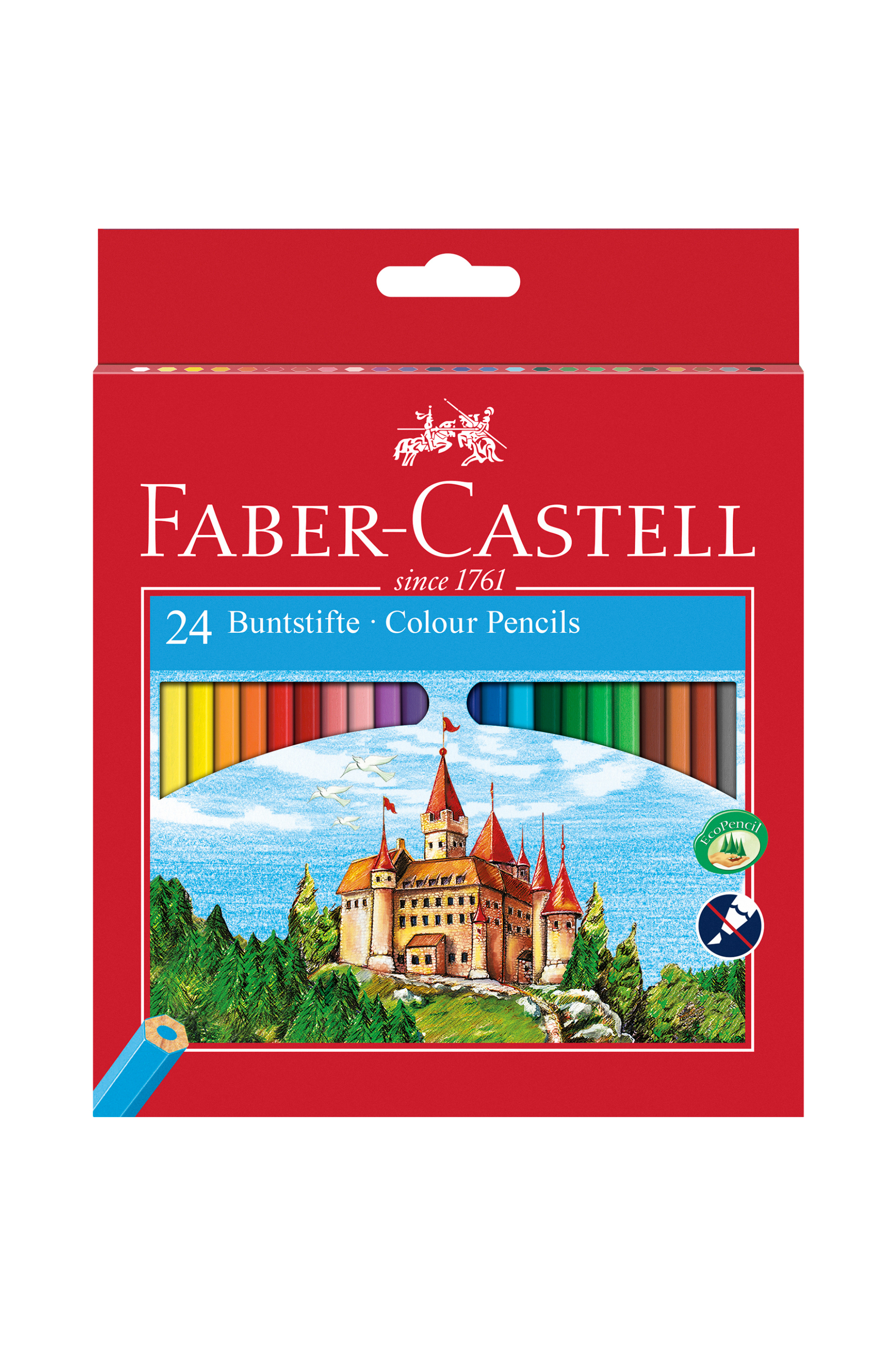 FABER-CASTELL Faber-Castell Ξυλομπογιές Κάστρο σετ των 24 χρωμάτων - 077120124/