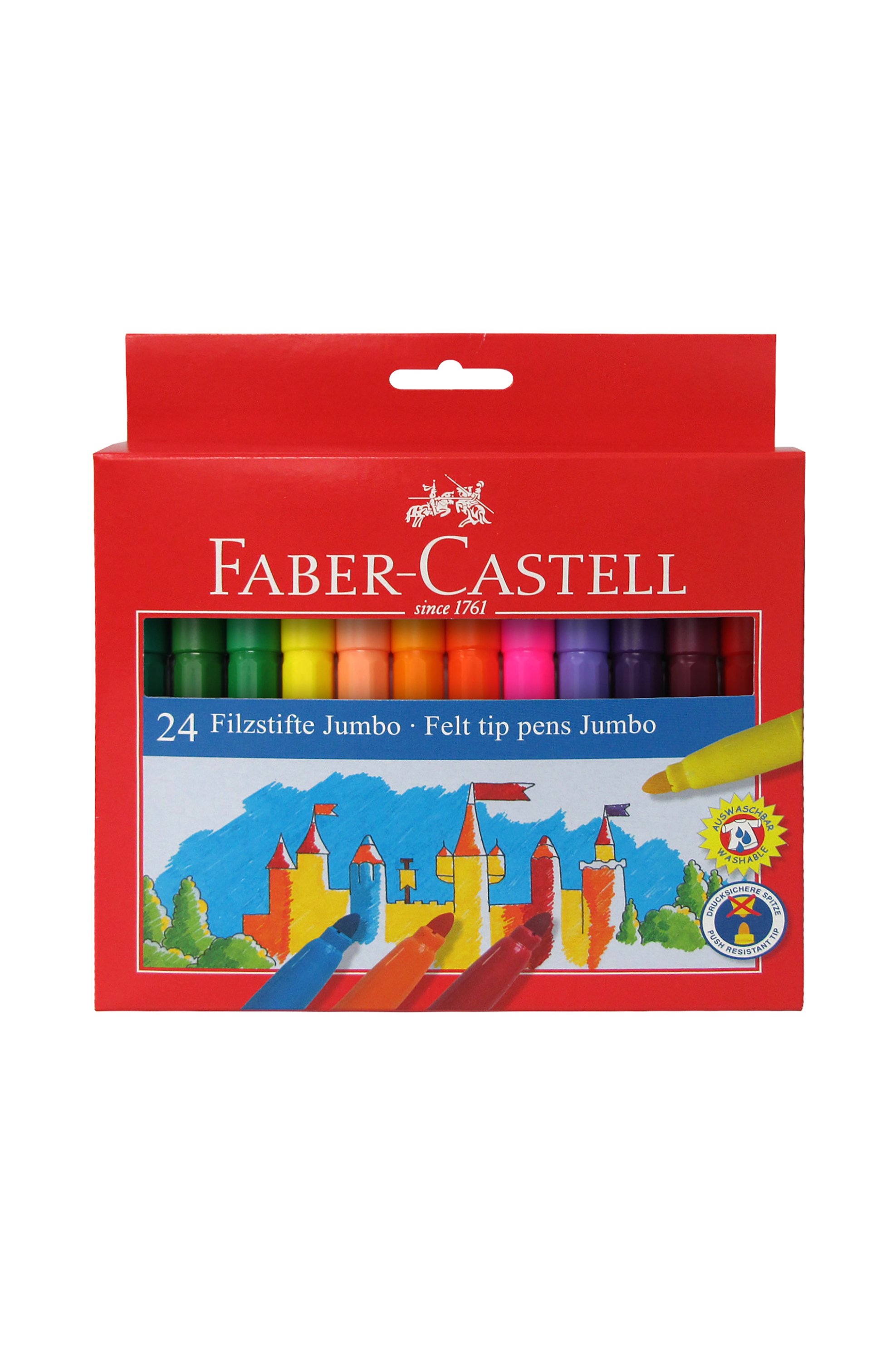 FABER-CASTELL Faber-Castell Μαρκαδόροι Jumbo Σετ των 24 - 077554324/