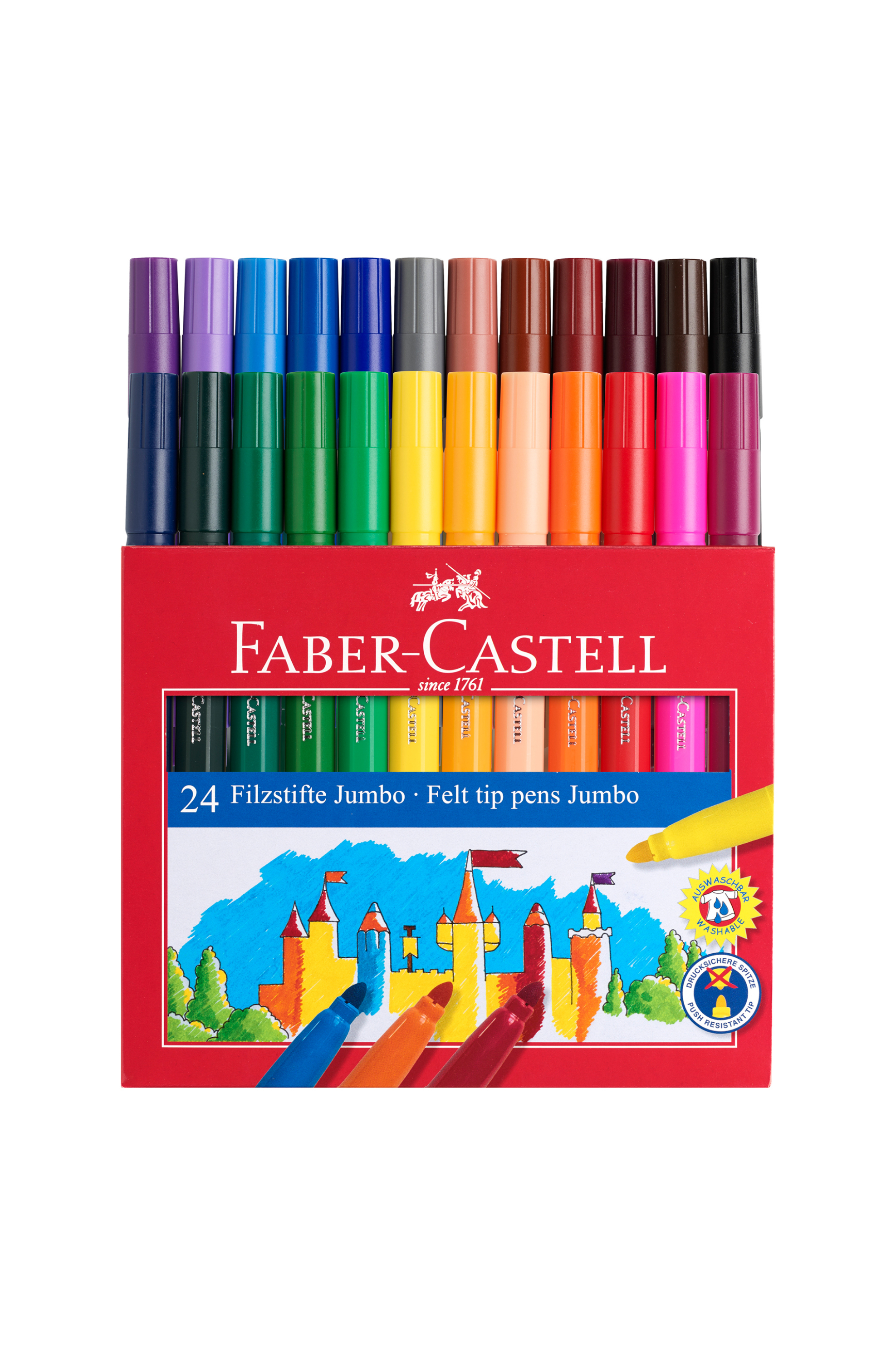 Faber-Castell Μαρκαδόροι Jumbo Σετ των 24 - 077554324/ φωτογραφία