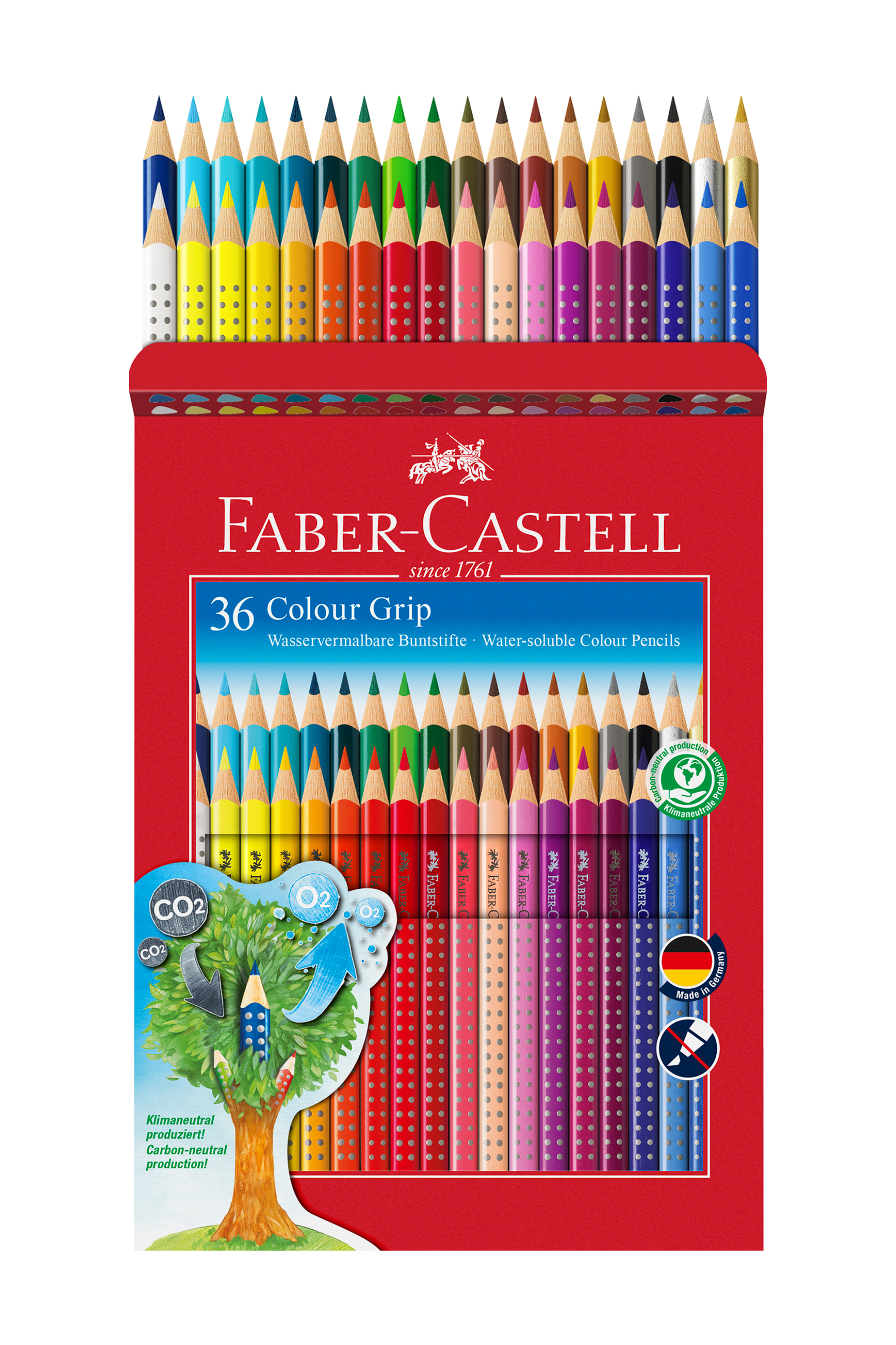 Faber-Castell Ξυλομπογιές Grip Σετ των 36 χρωμάτων - 077112442/ φωτογραφία