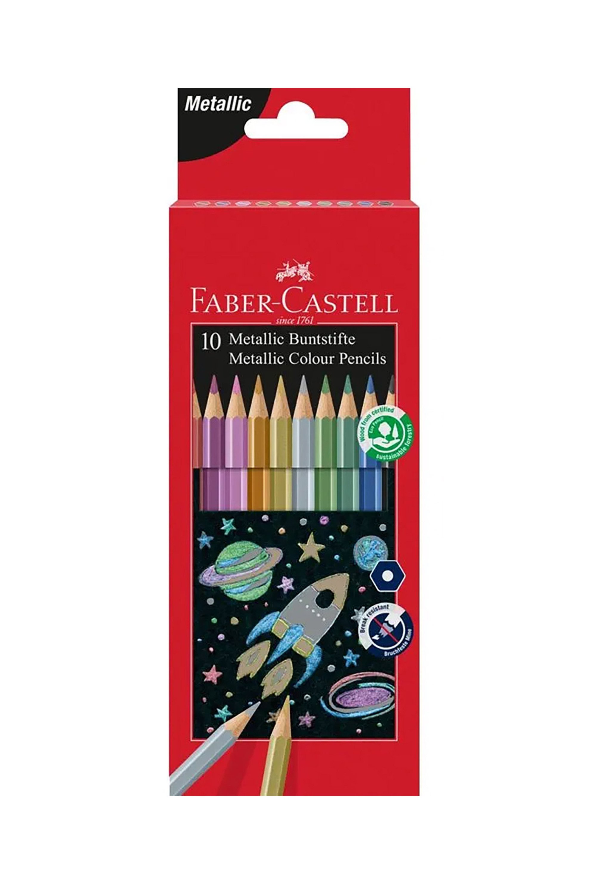 FABER-CASTELL Faber-Castell Ξυλομπογιές Classic Colour colour pencils, cardboard wallet of 10 - 077201583/