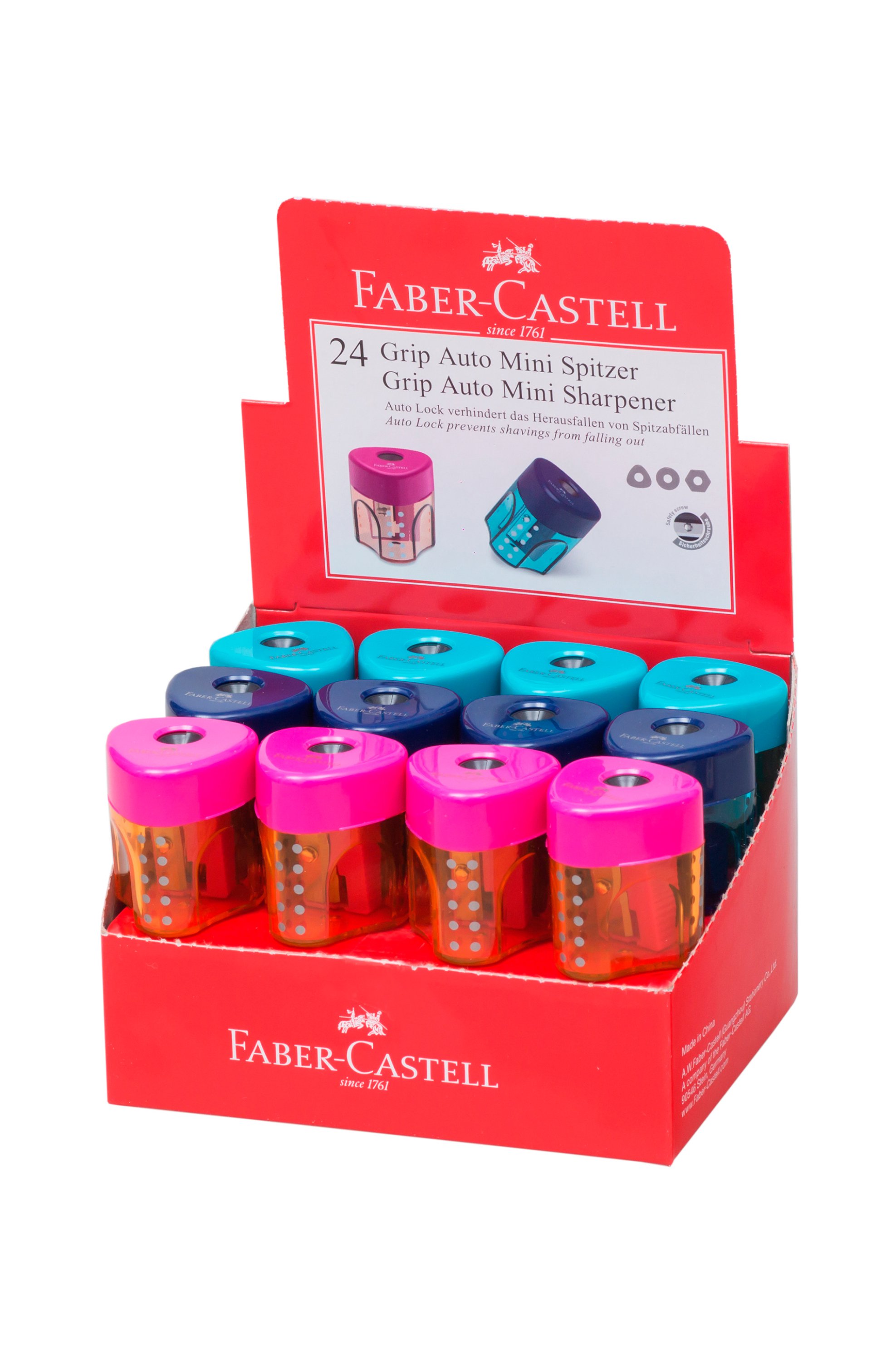 FABER-CASTELL Faber-Castell ξύστρα Grip με δοχείο για τα ξύσματα - 077183405