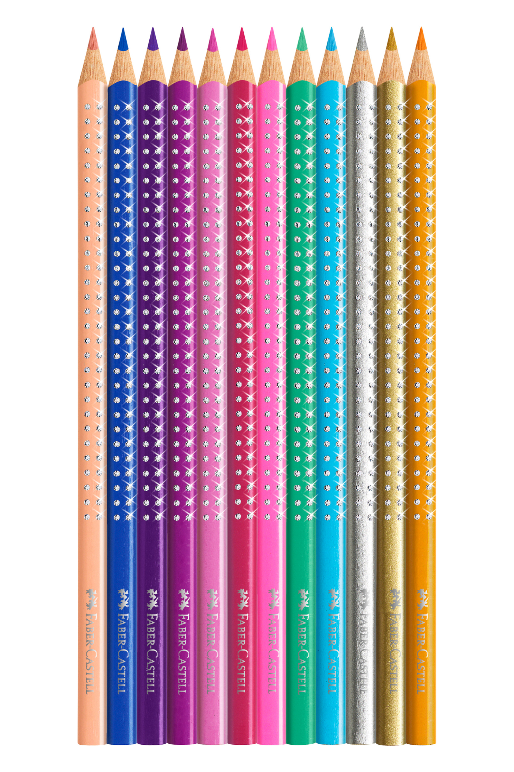 Faber-Castell Μεταλλική Κασετίνα με 12 Ξυλομπογιές Sparkle - 077201737 φωτογραφία