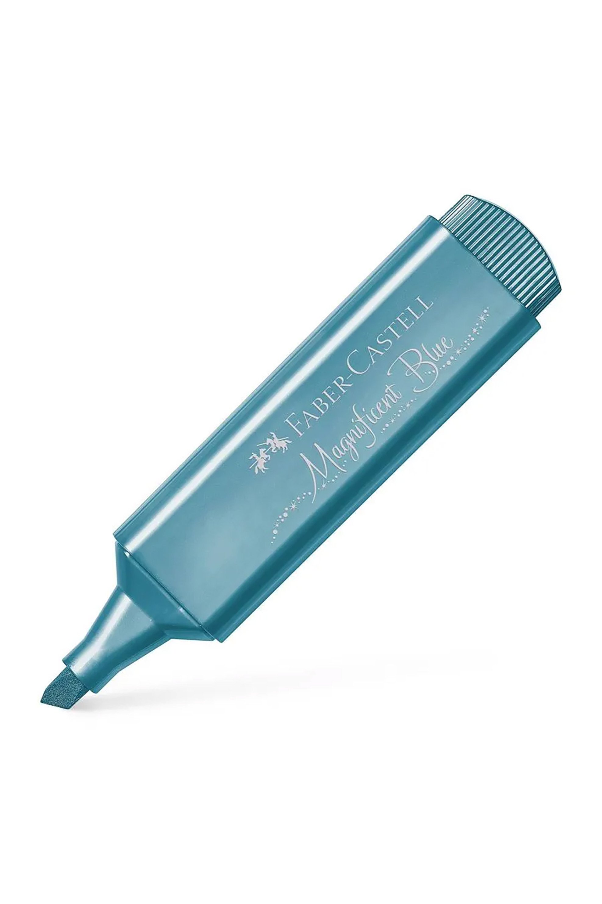 FABER-CASTELL Faber-Castell Μαρκαδόρος uπογράμμισης Textliner 46 Metallic magnificent blue - 077154647