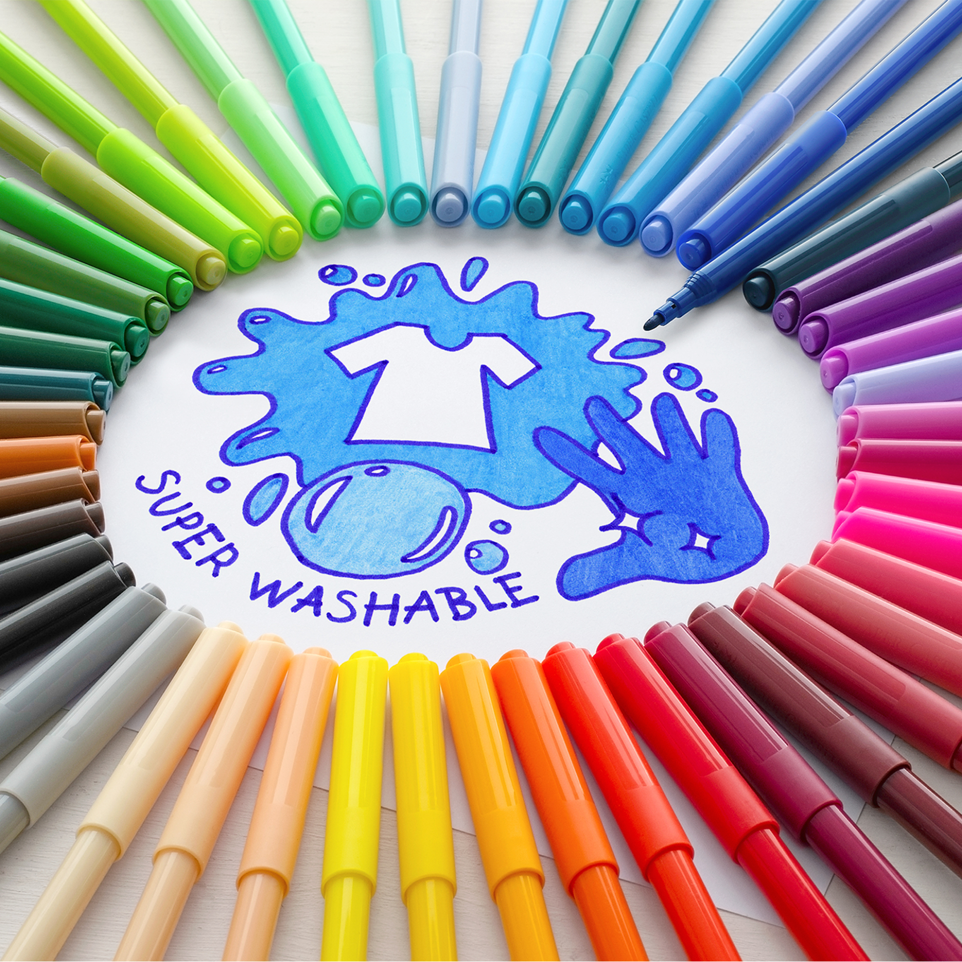 Faber-Castell Μαρκαδόροι Σετ των 36 Super Washable - 077554203 φωτογραφία