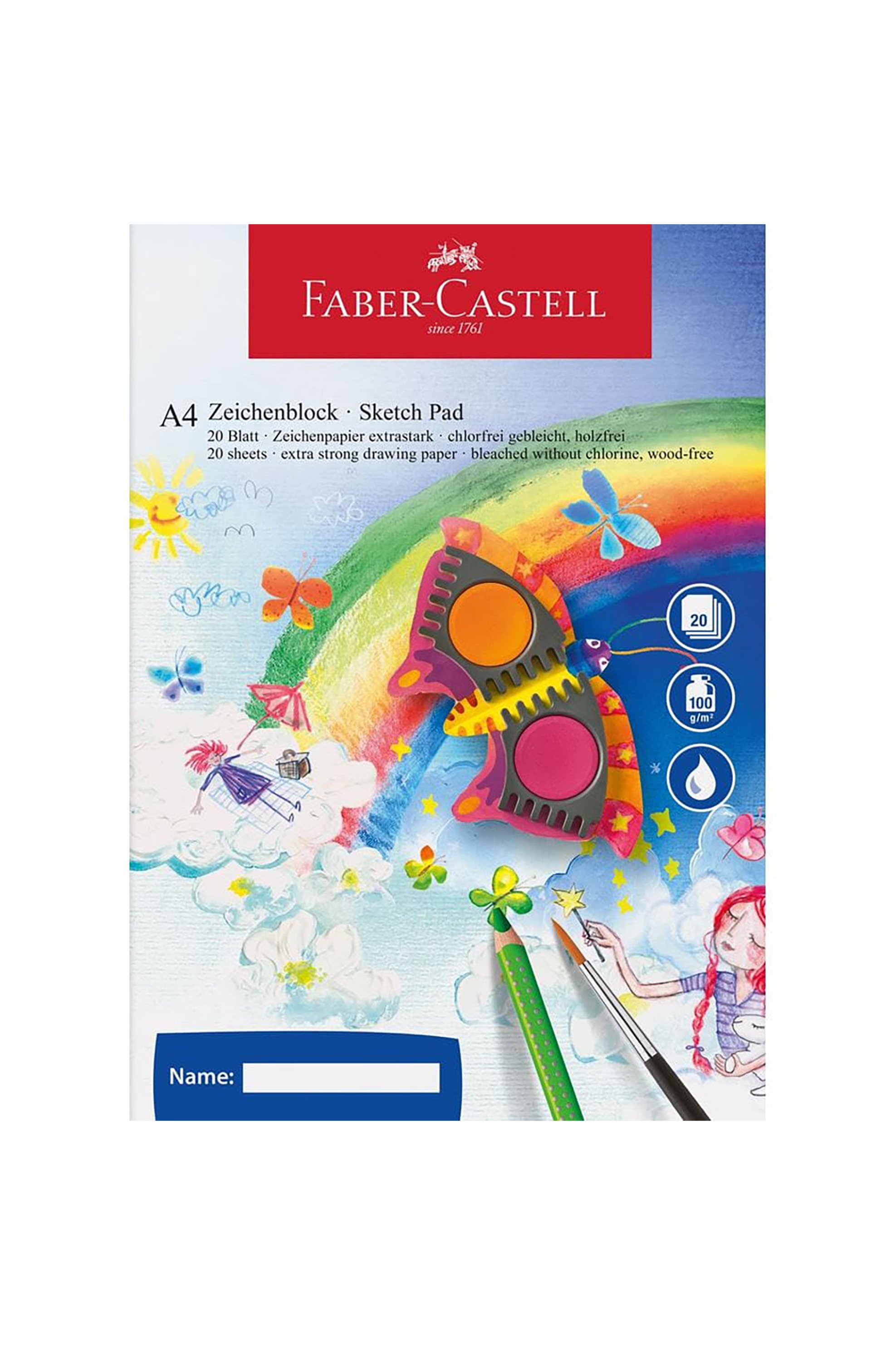 FABER-CASTELL Faber-Castell μπλοκ ζωγραφικής Α4 20 φύλλα - 077212046