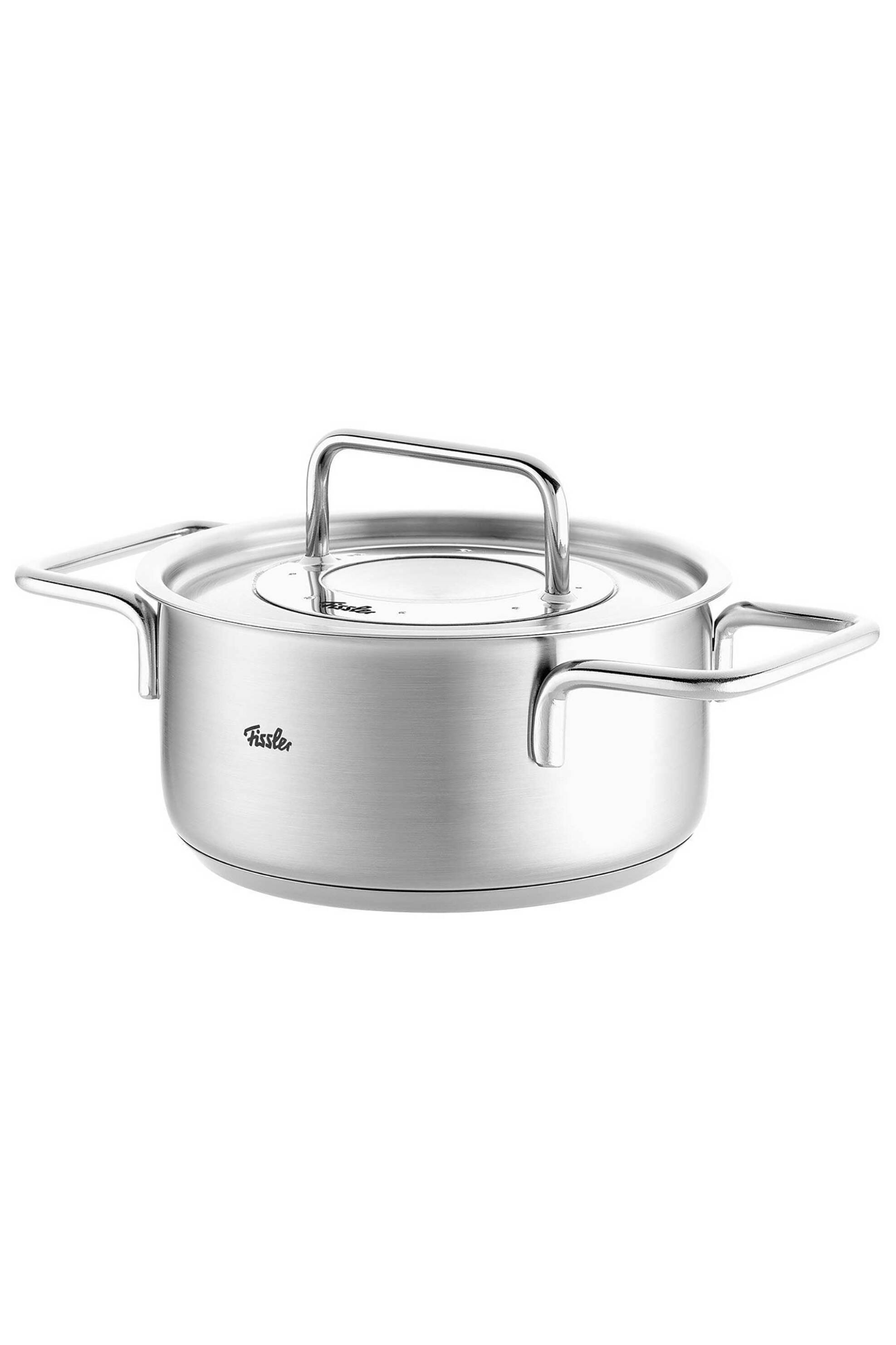 Fissler ανοξείδωτη κατσαρόλα με μεταλλικό καπάκι 16 cm "Pure" - 8611416000 φωτογραφία