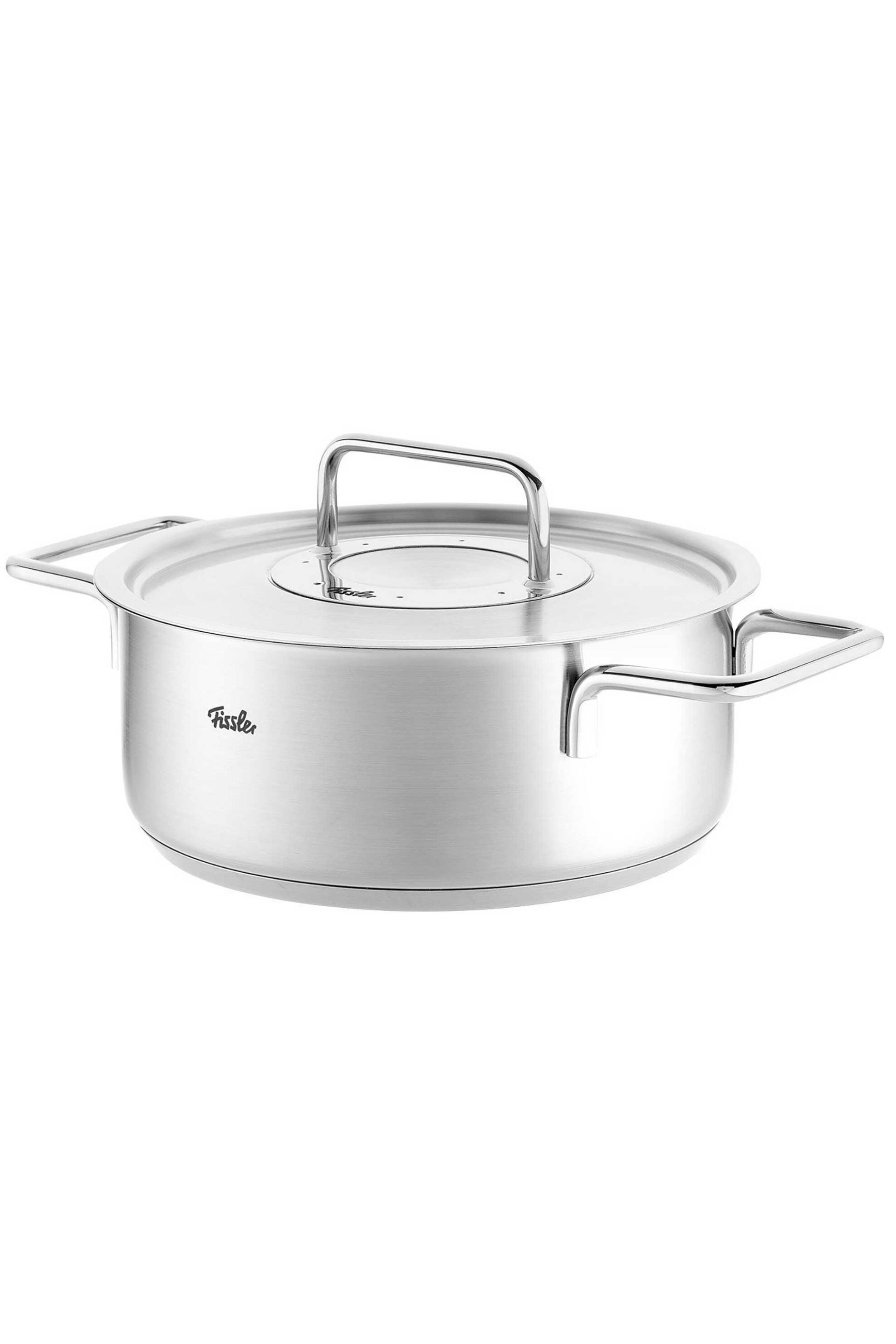 Fissler ανοξείδωτη ημιχύτρα με μεταλλικό καπάκι 20 cm "Pure" - 8612420000 φωτογραφία