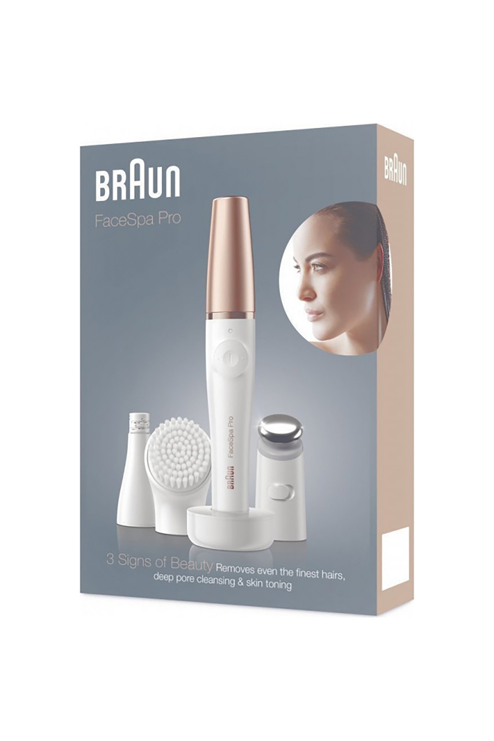 BRAUN Braun Αποτριχωτική Μηχανή Προσώπου 3-σε-1 Facespa ProSE911 Περιποιείται κάθε περιοχή για 20sec. Δόνηση κατά την ολοκλήρωση. - SE911