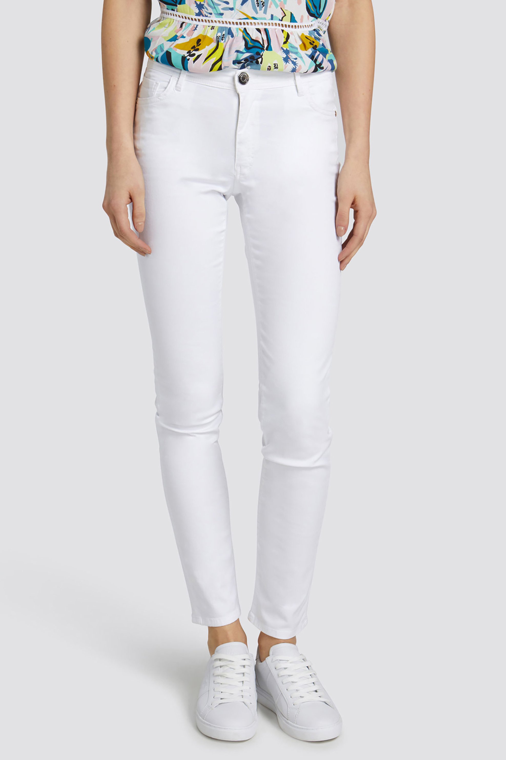  Trussardi Jeans γυναικείo τζην παντελόνι Skinny Basic 105 - 56J00002-1T002379 Λευκό 2025