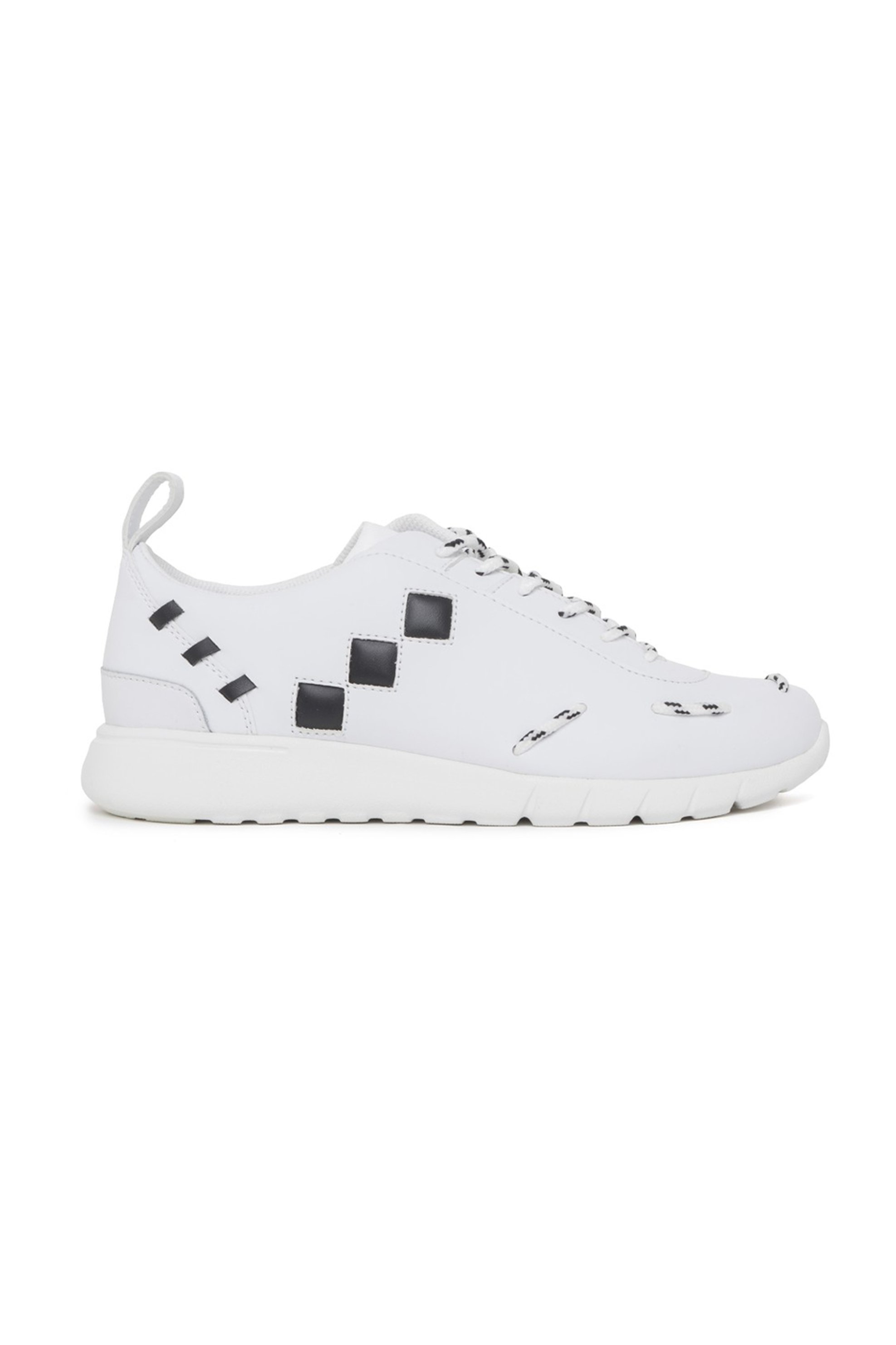 TRUSSARDI BAZAAR Trussardi ανδρικά sneakers με contrast λεπτομέρειες - 77A00138-9Y099999 Λευκό