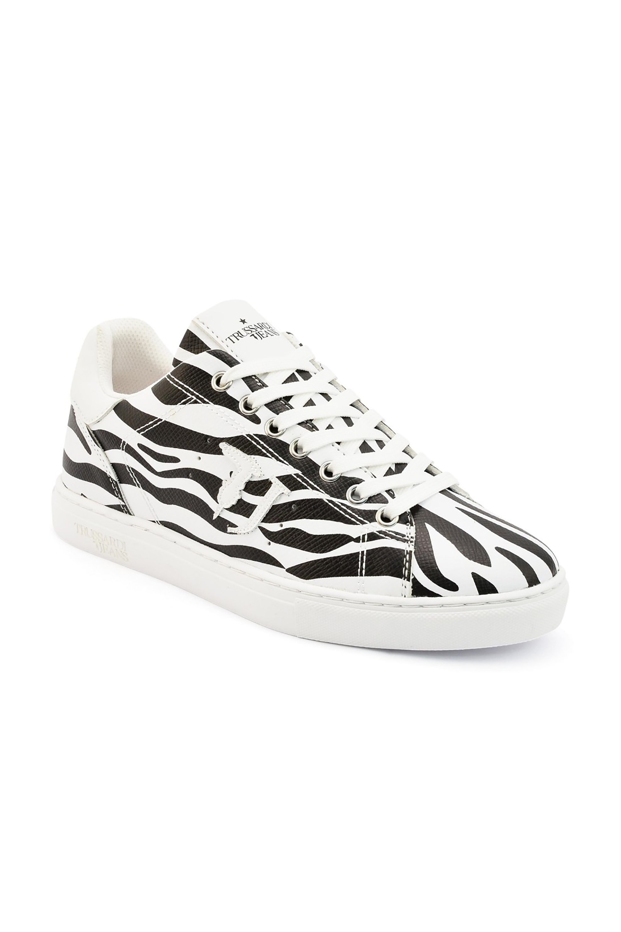  Trussardi Jeans γυναικεία sneakers με animal print - 79A00453-9Y099998 Λευκό 2025