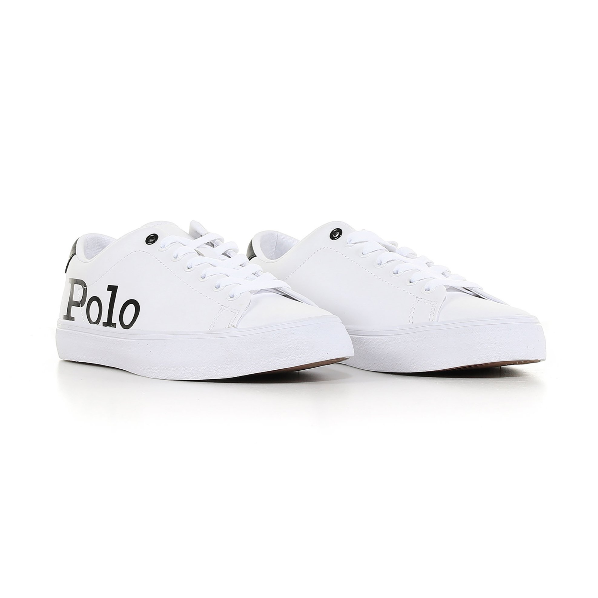 Polo Ralph Lauren ανδρικά sneakers με λογότυπο στο πλάϊ "Longwood" - 816862547001 Γκρι φωτογραφία