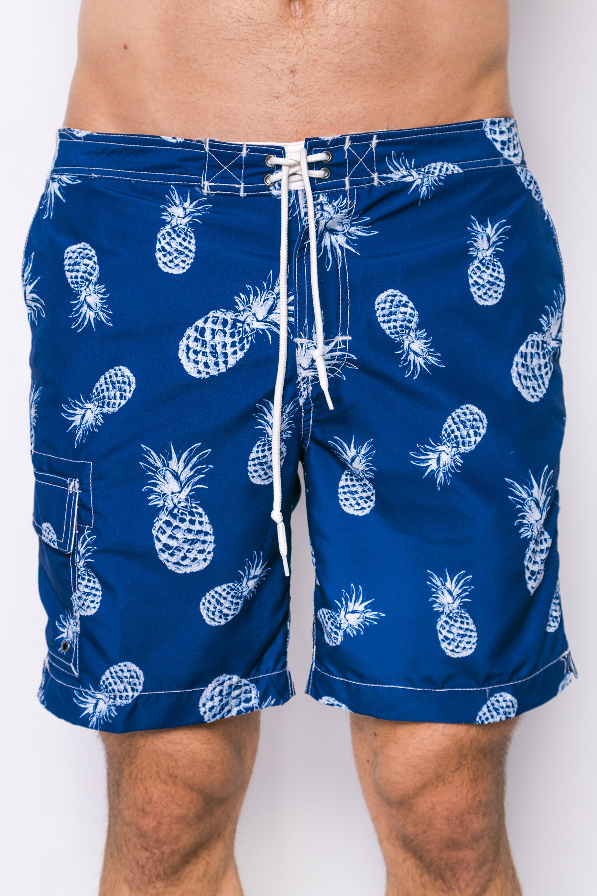 Chaps ανδρικό μαγιό σορτς με pineapple print - F01-XZADS-XYADS Μπλε φωτογραφία