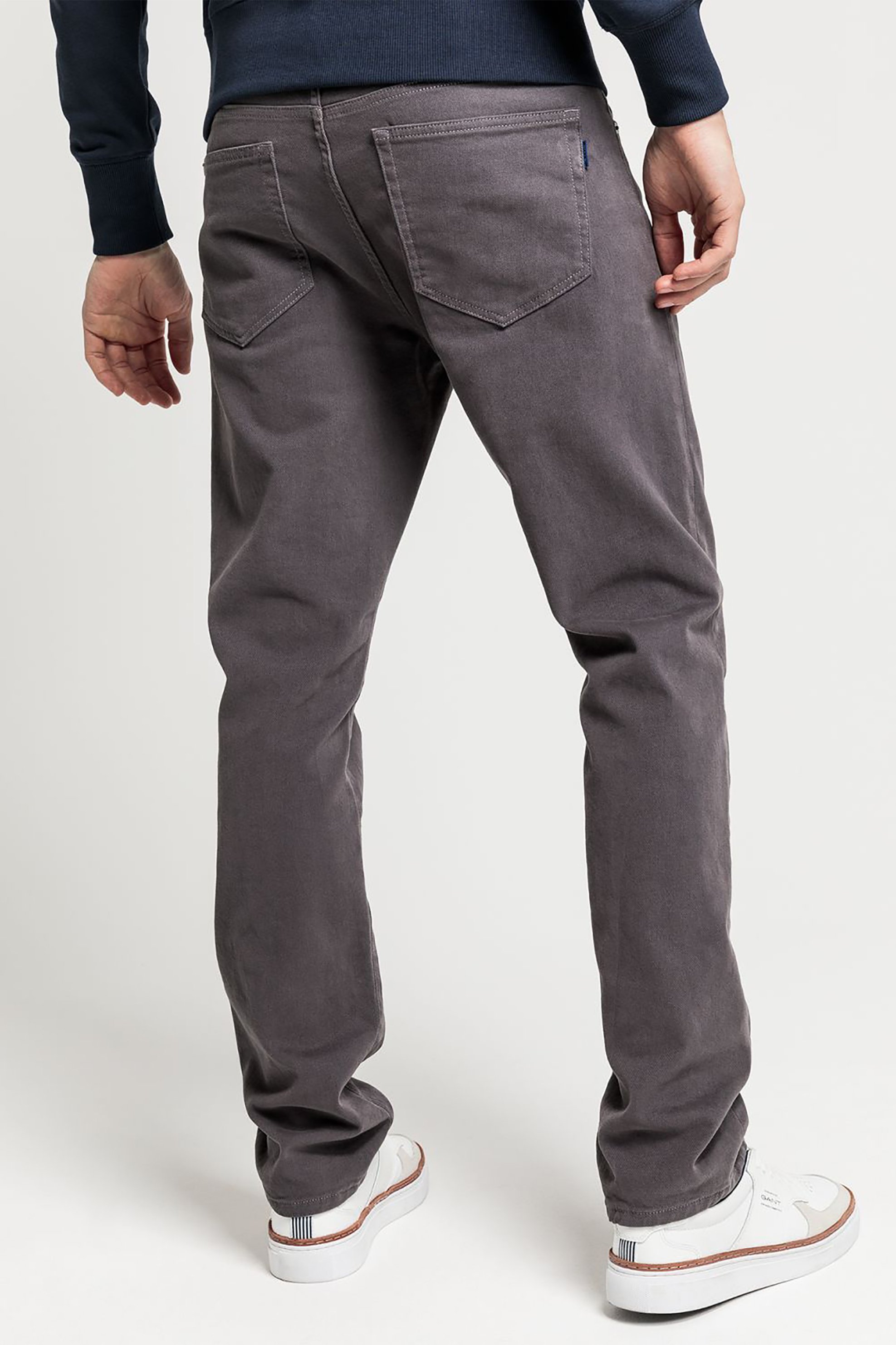 Gant ανδρικό τζην παντελόνι Regular Fit Soft Twill 34L - 1000229 Γκρι φωτογραφία