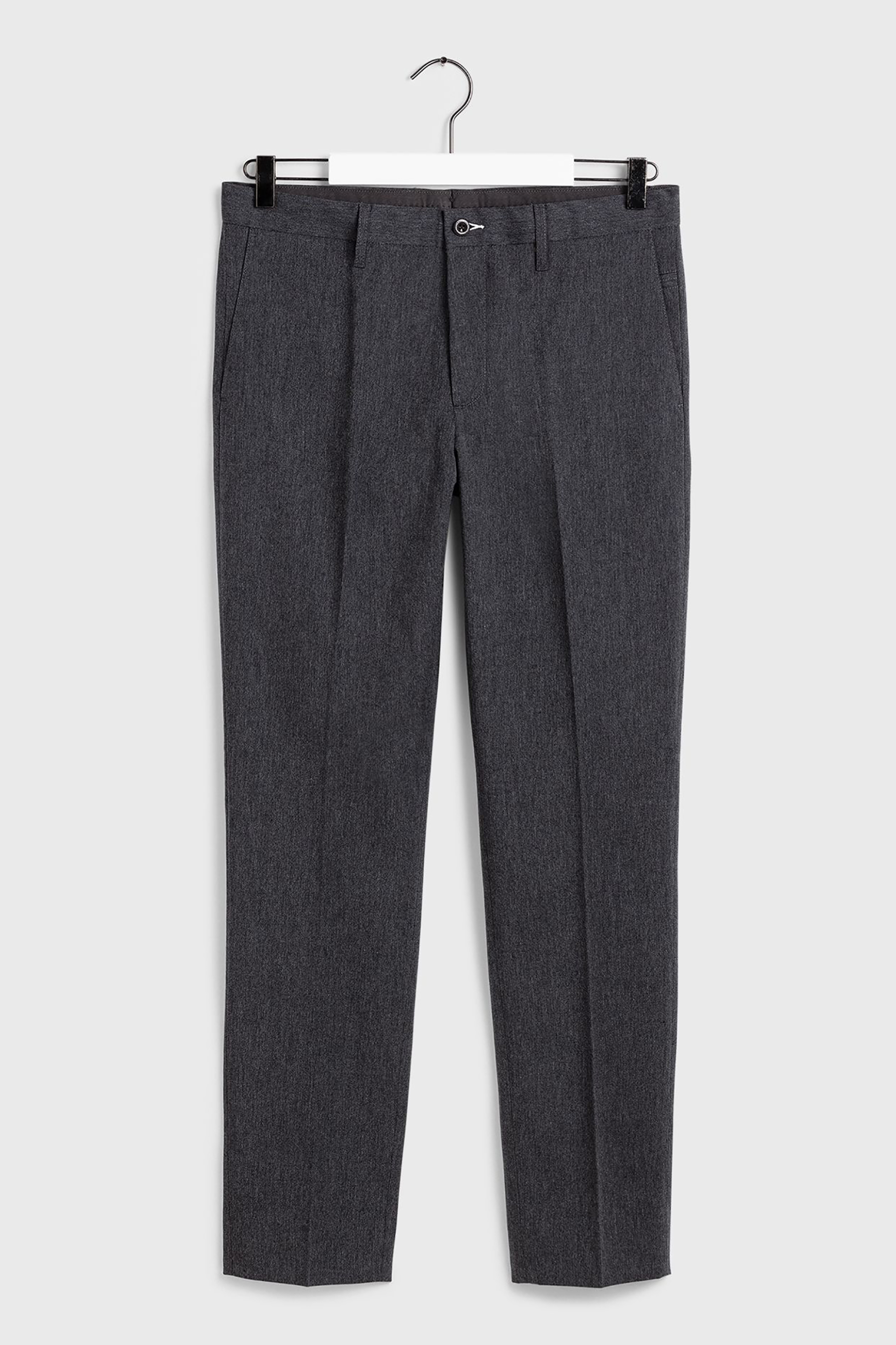 Gant ανδρικό μάλλινο chino παντελόνι μελανζέ "Slacks" - 1505056 Ανθρακί φωτογραφία