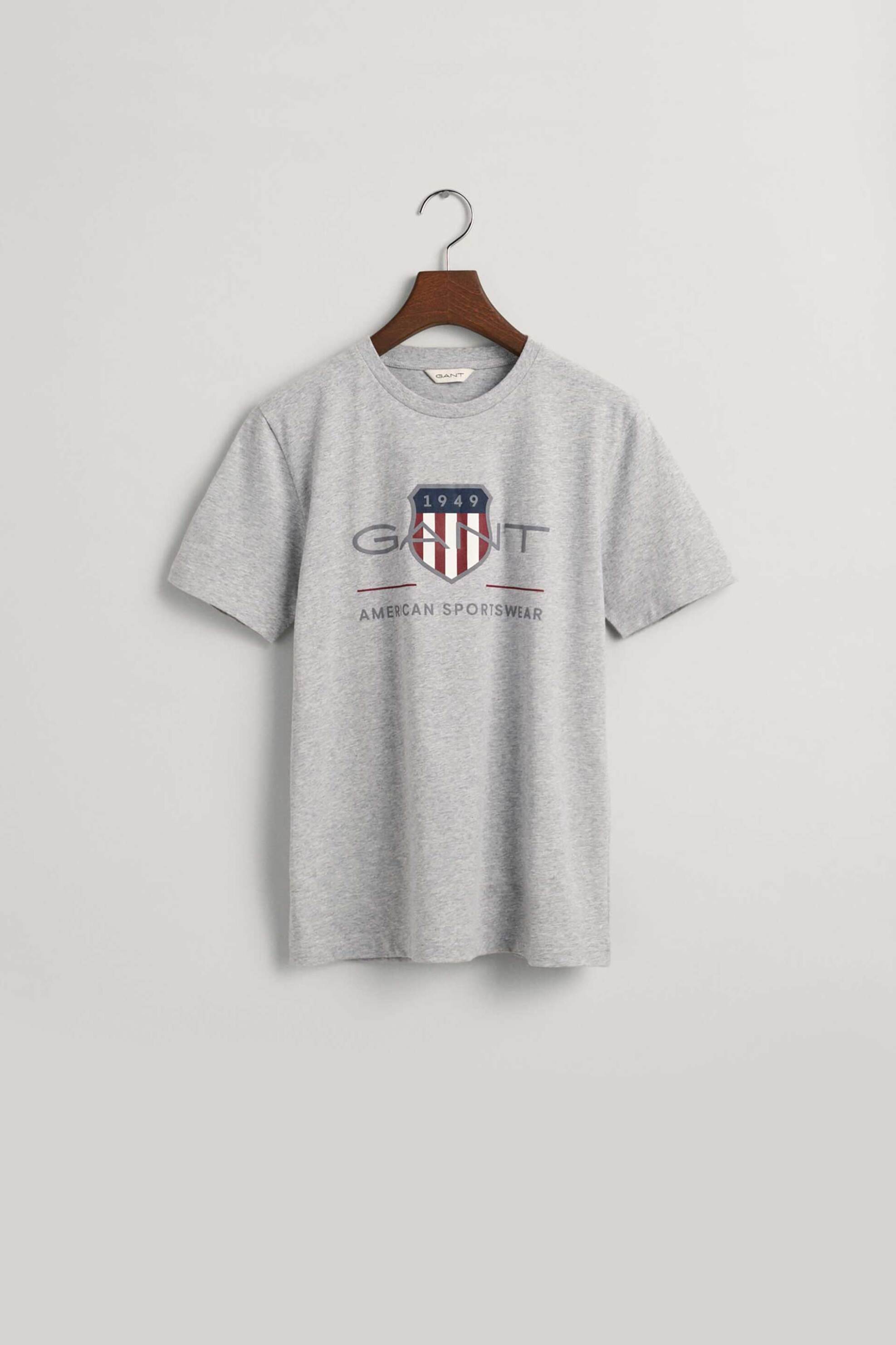 GANT Gant παιδικό T-shirt με logo print Regular Fit - 905229 Γκρι