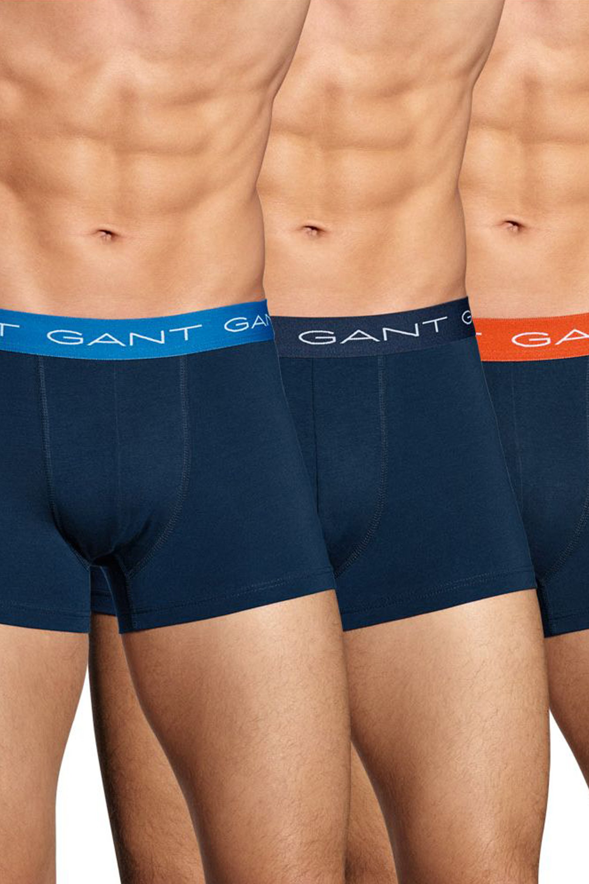 GANT Gant σετ 3 εσωρούχων με logo print στο λάστιχο - 3623 Μπλε Σκούρο