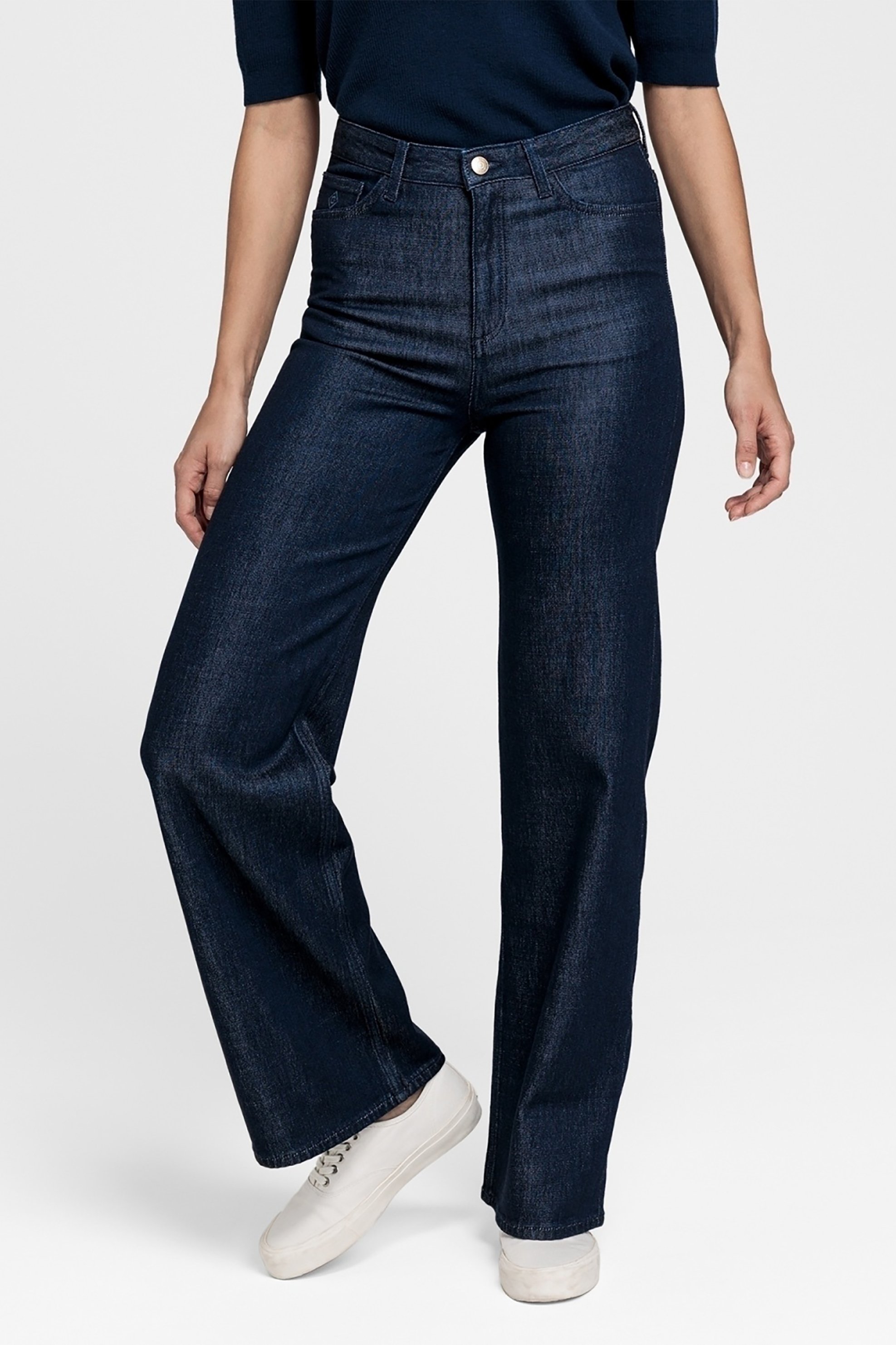 Gant γυναικείο jean παντελόνι flared (32L) - 4100063 Μπλε Σκούρο φωτογραφία