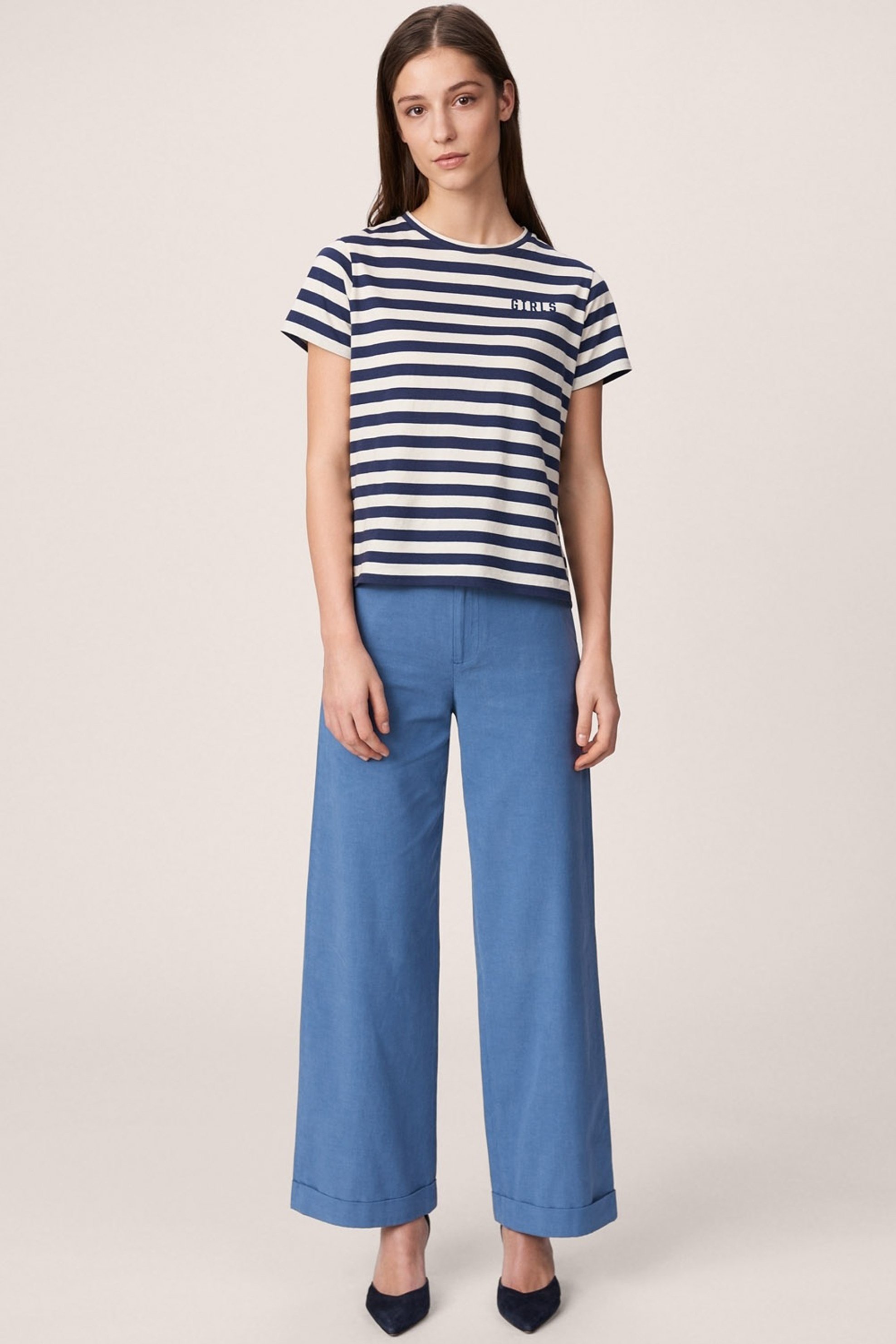 GANT Gant γυναικείο παντελόνι Oversized Chino - 4158001 Μπλε 2025