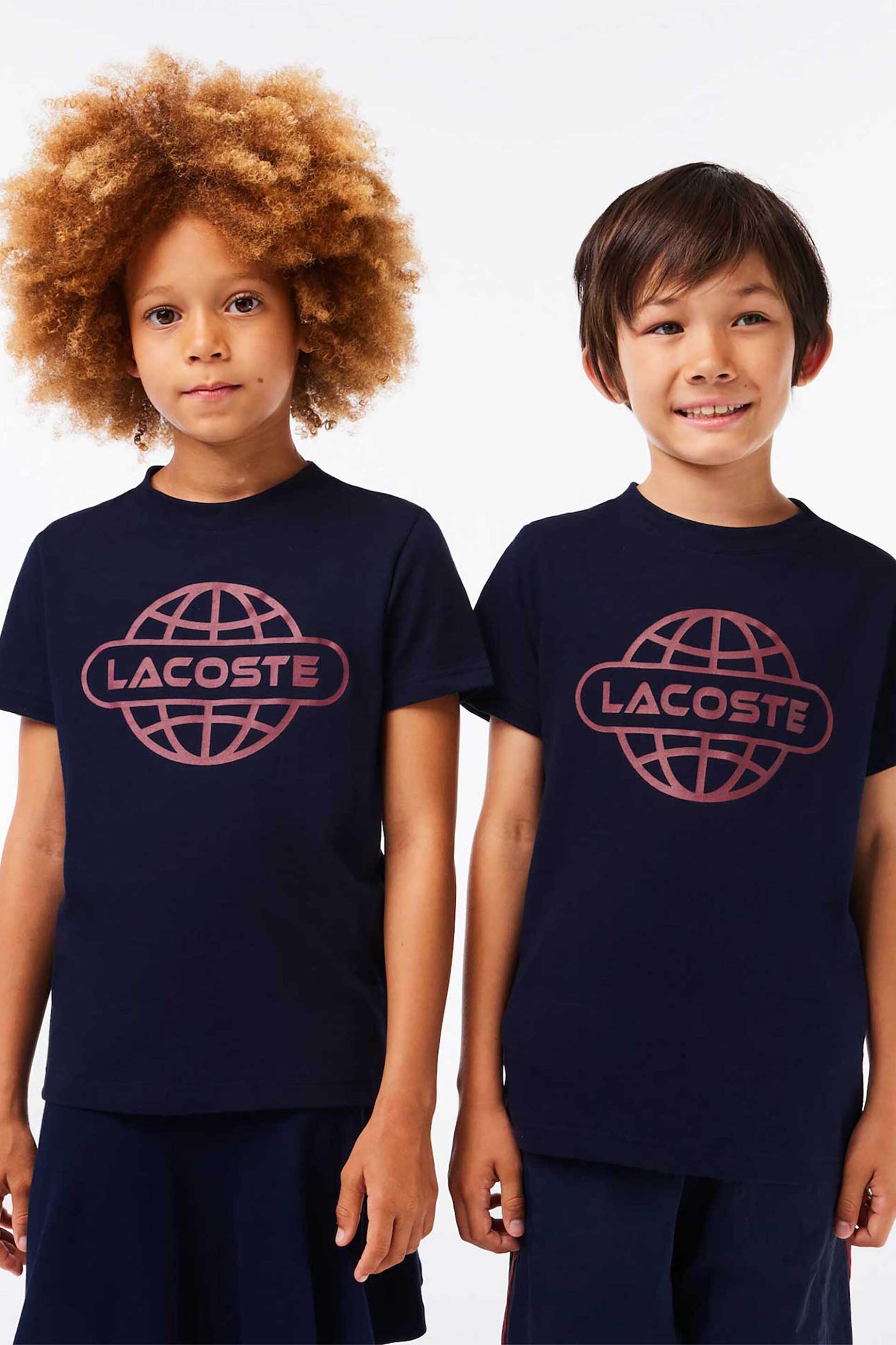 LACOSTE Lacoste παιδικό T-shirt με planet print - TJ1154 Μπλε Marine