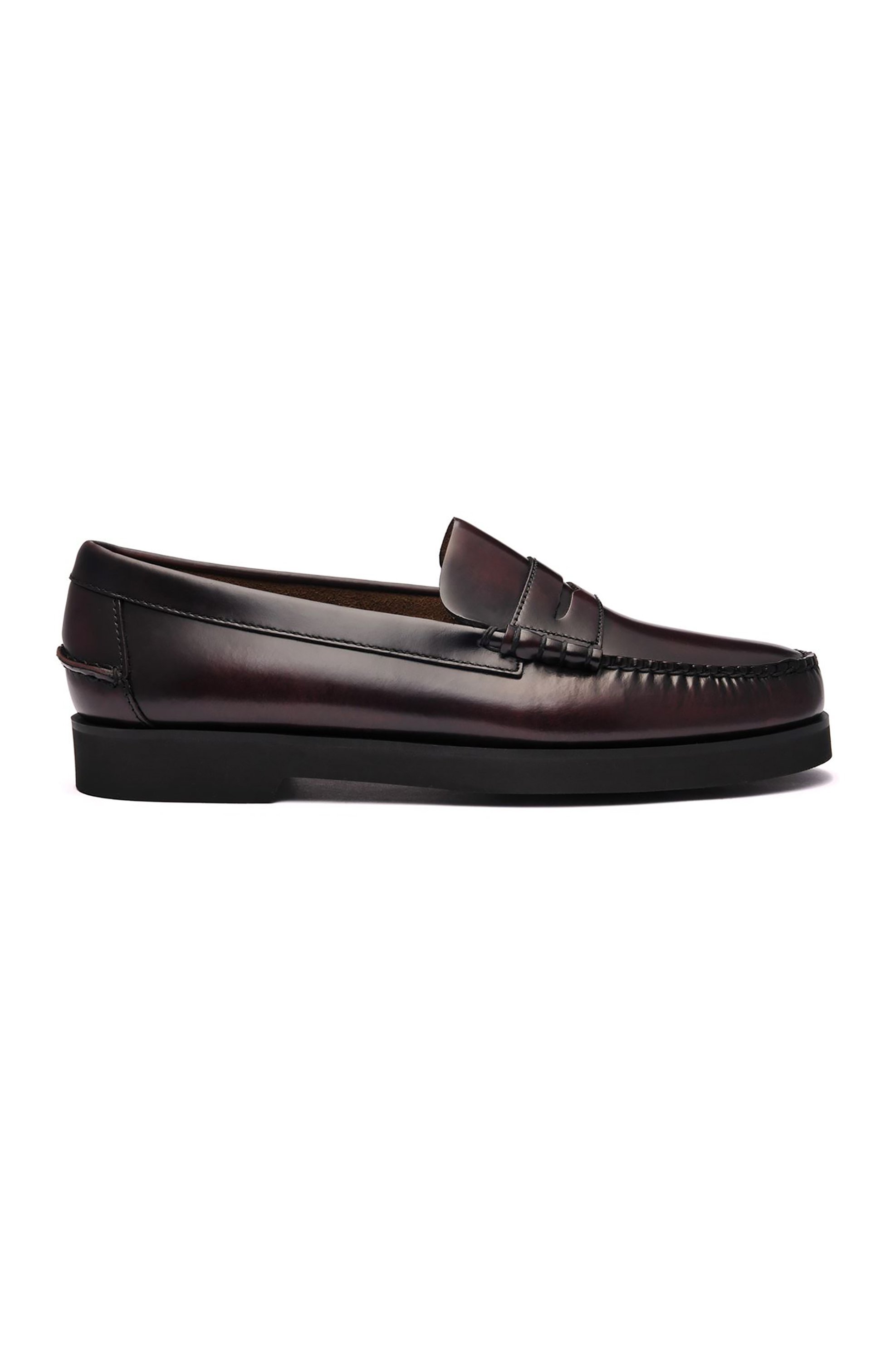 SEBAGO Sebago® ανδρικά penny loafers δερμάτινα "Dan Polaris" - L7001GW0-903W Μπορντό