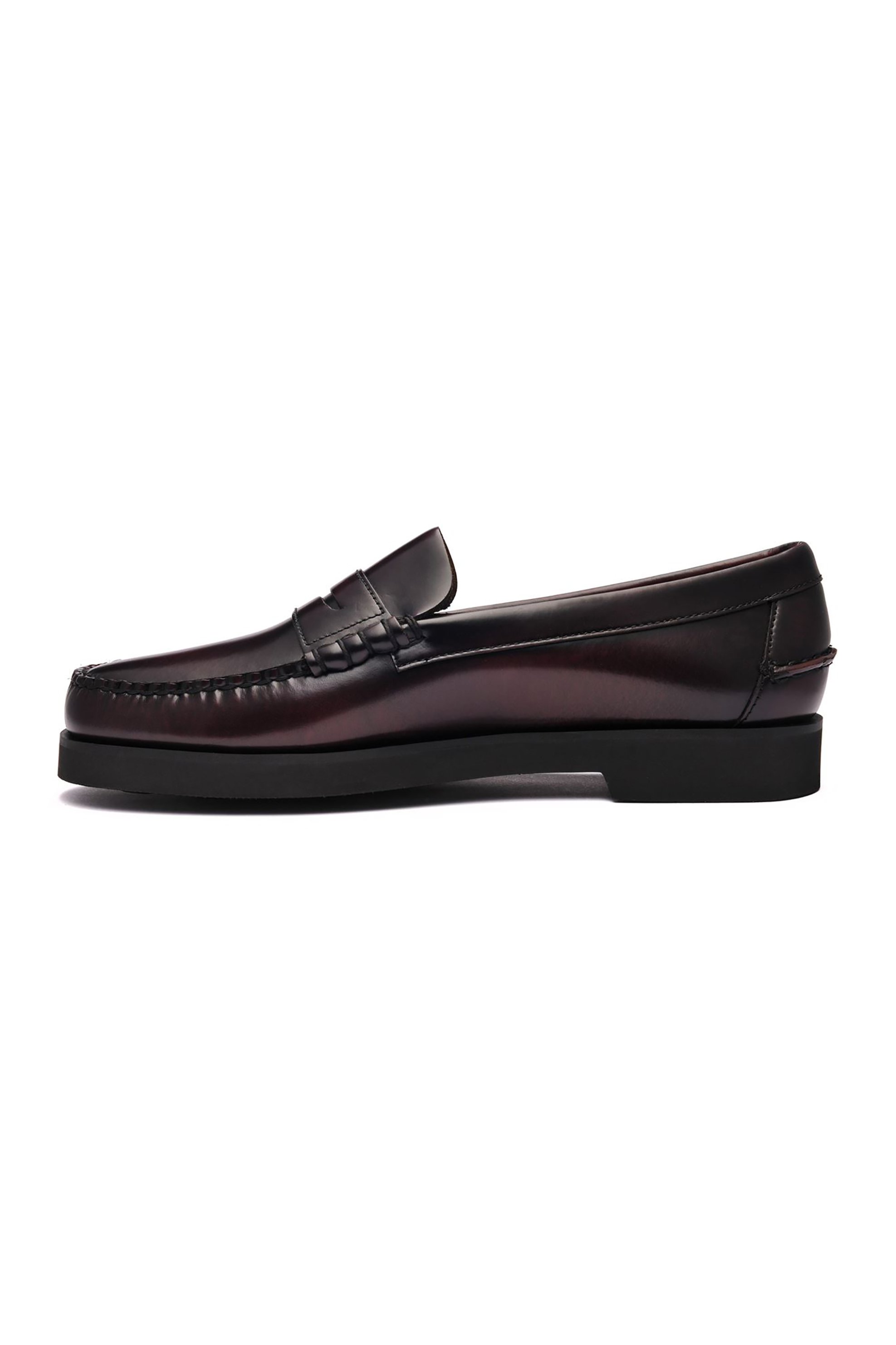 Sebago® ανδρικά penny loafers δερμάτινα "Dan Polaris" - L7001GW0-903W Μπορντό φωτογραφία