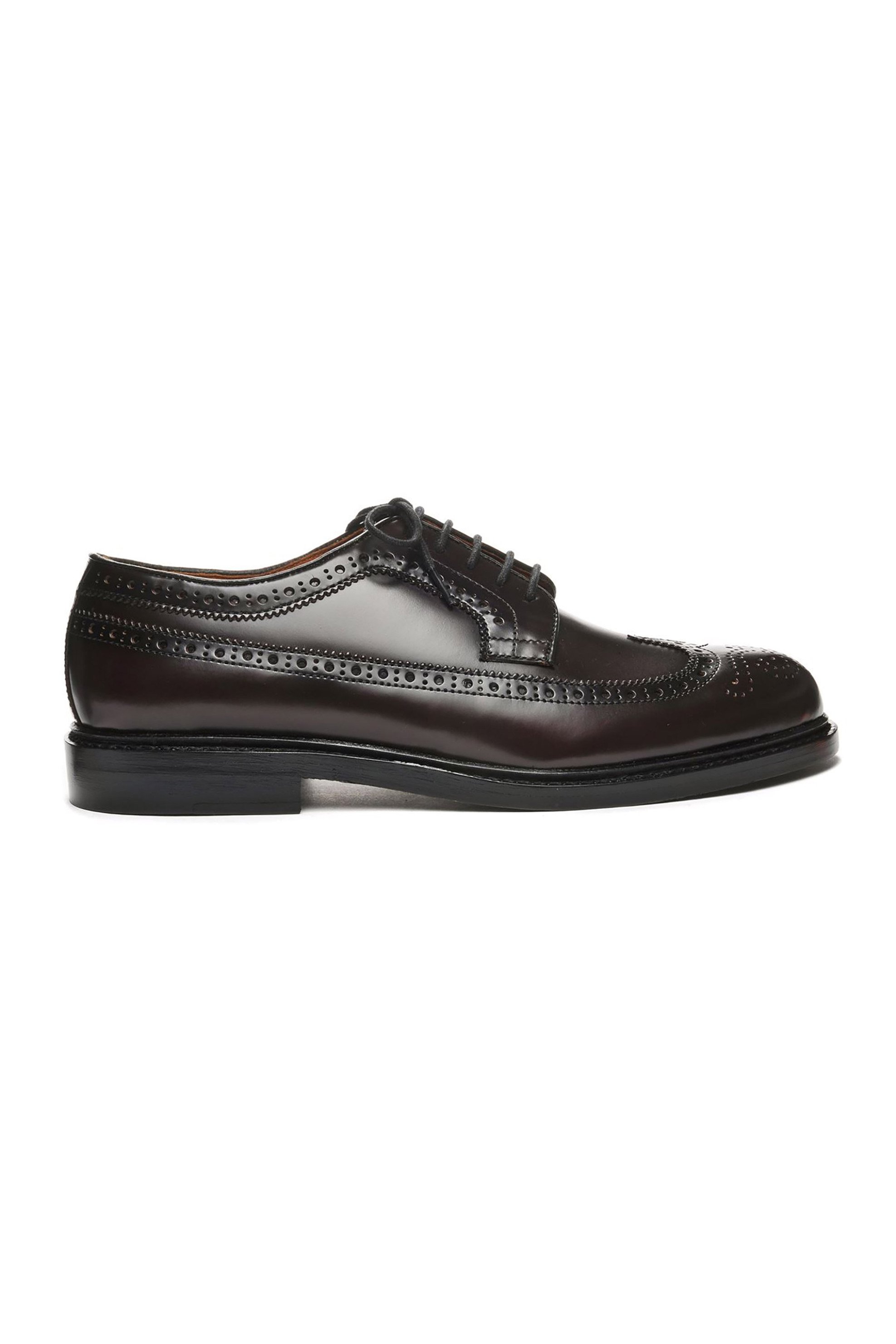 SEBAGO Sebago® ανδρικά δερμάτινα παπούτσια μονόχρωμα με διάτρητα σχέδια "Everett" - L77113MW-903R Καφέ