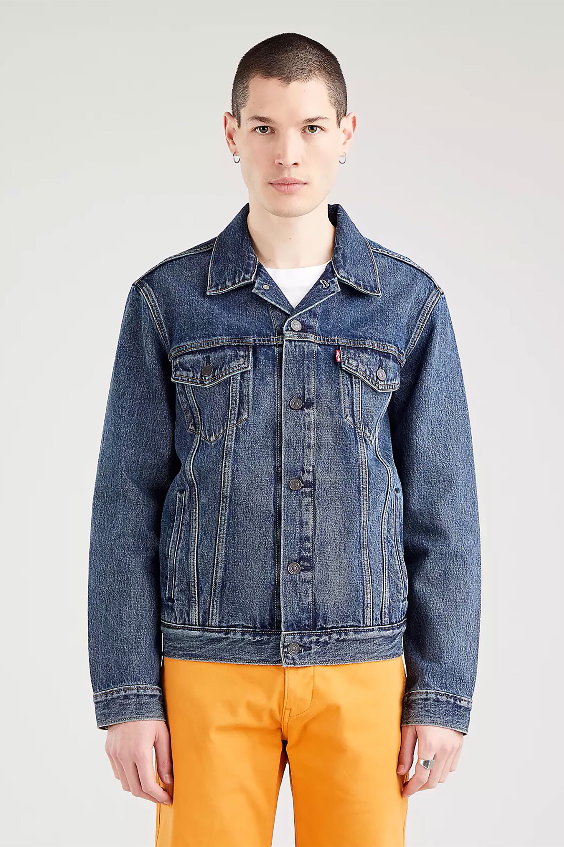 LEVI'S Levi's® ανδρικό denim jacket "THE TRUCKER" - 7233405-73 Μπλε Σκούρο