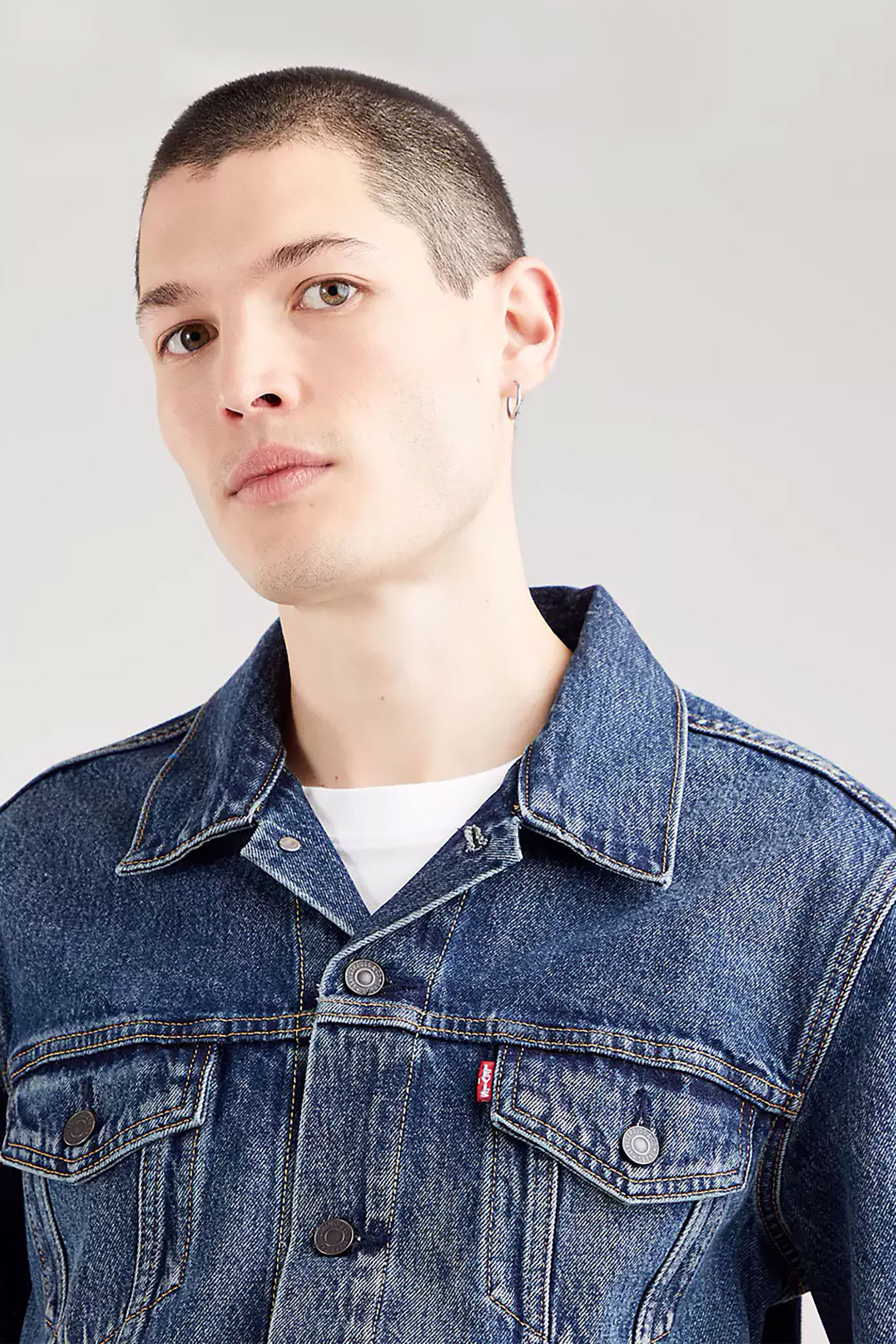 Levi's® ανδρικό denim jacket "THE TRUCKER" - 7233405-73 Μπλε Σκούρο φωτογραφία