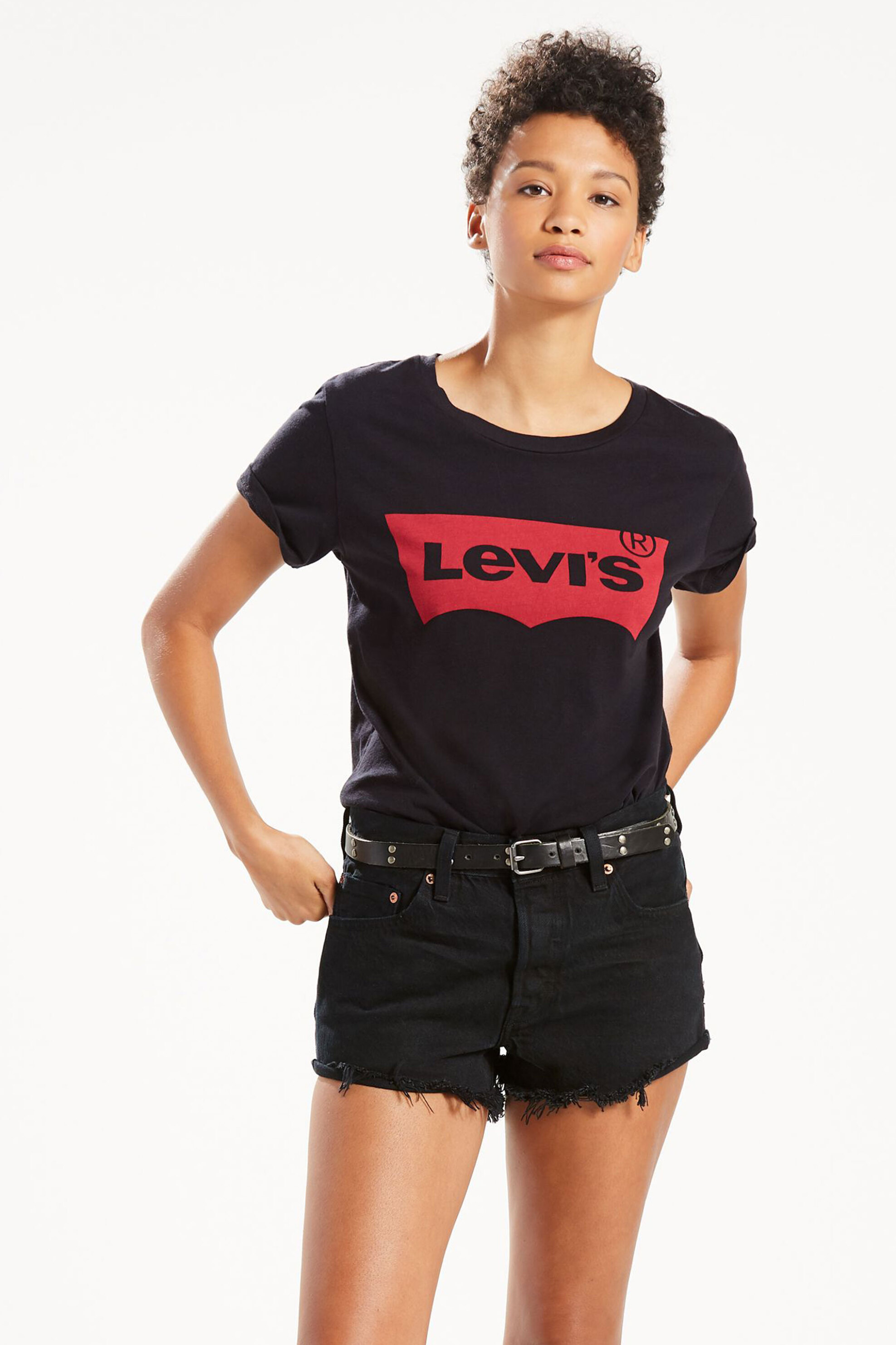 Levi's Levi's® γυναικείο T-shirt μαύρο 