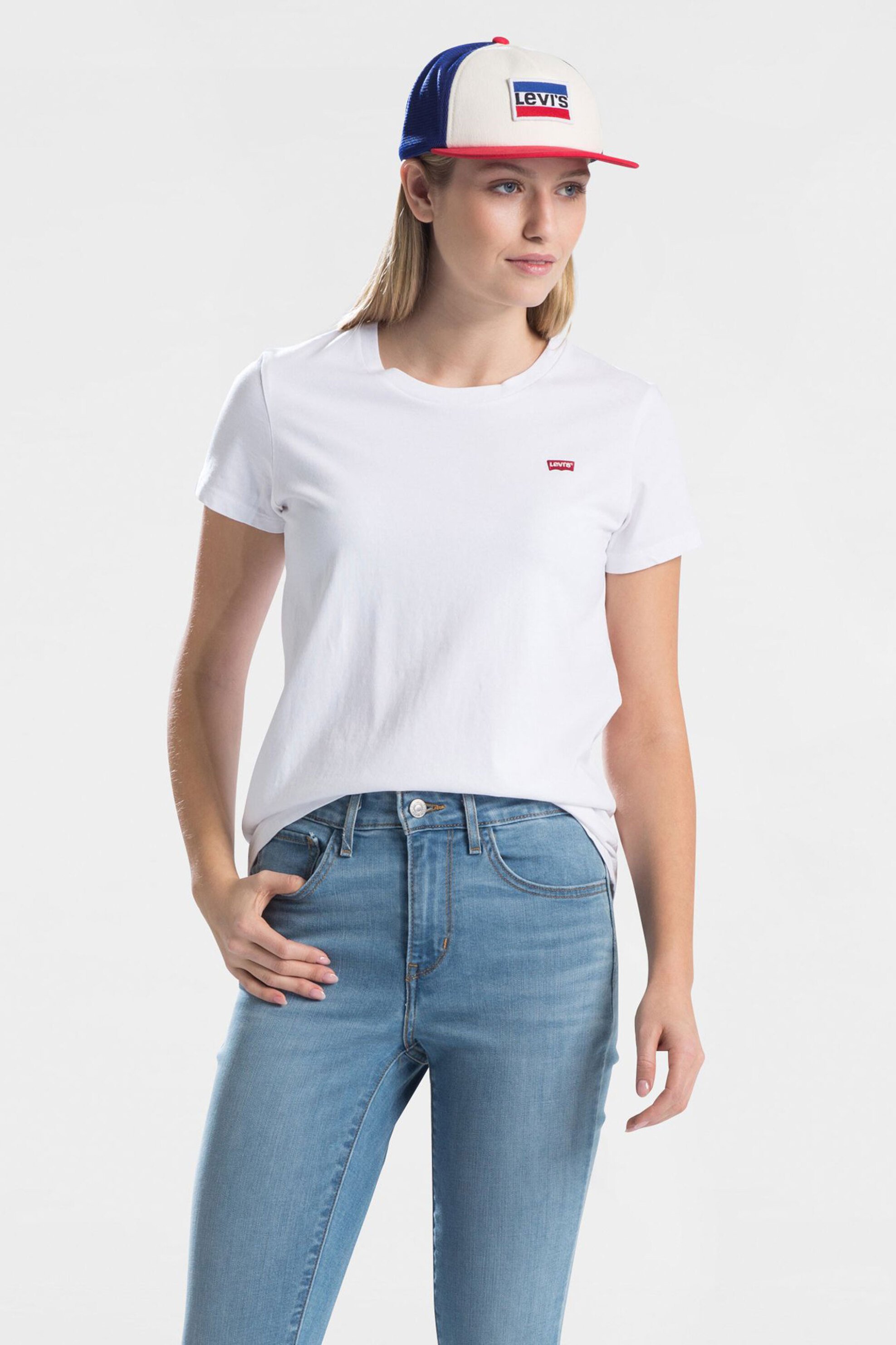 Levi's Levi's® Perfect Tee γυναικείο T-shirt - 3918500-06 Λευκό 2025