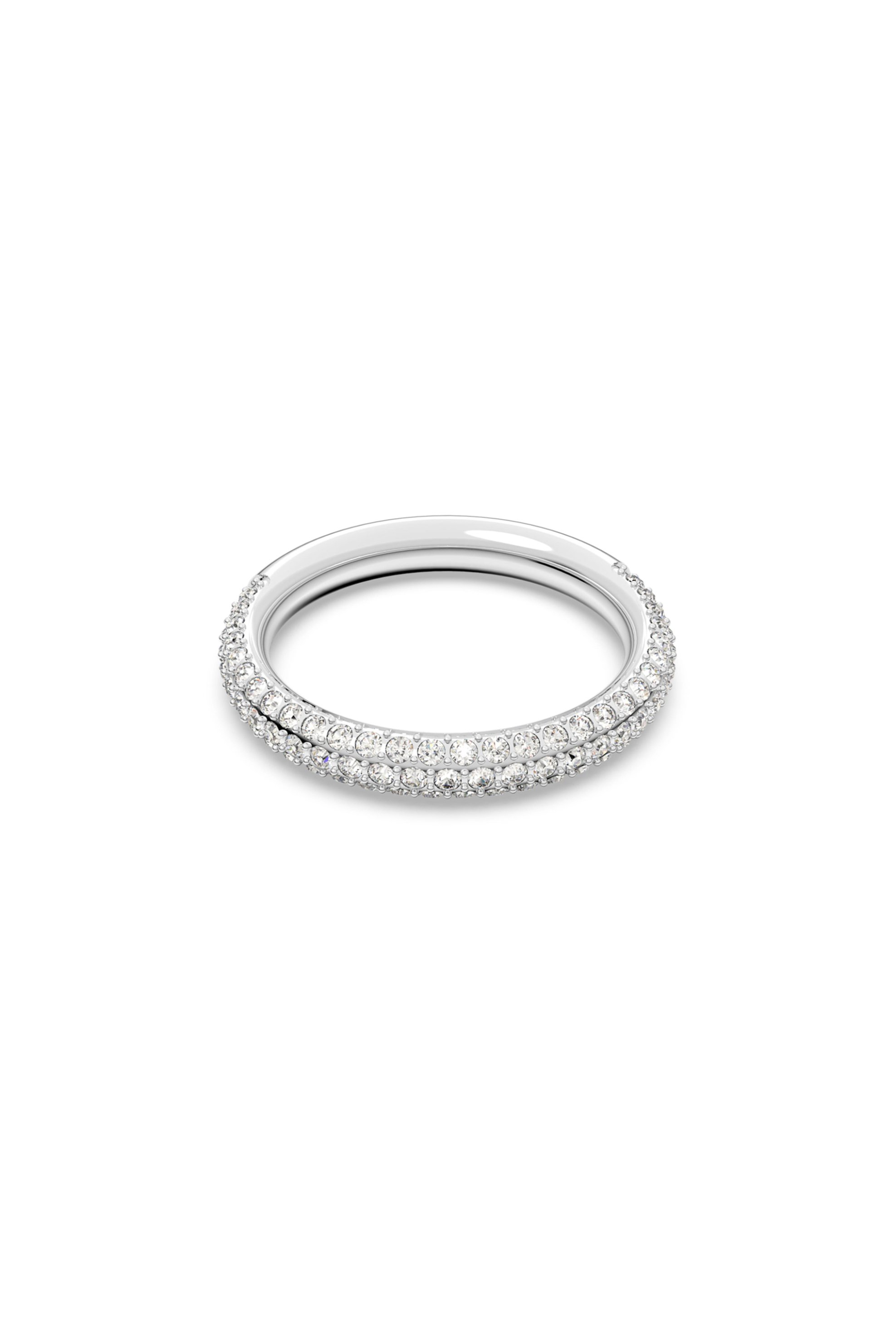  Swarovski Stone Ring White, Rhodium Plated - 5412047 2025