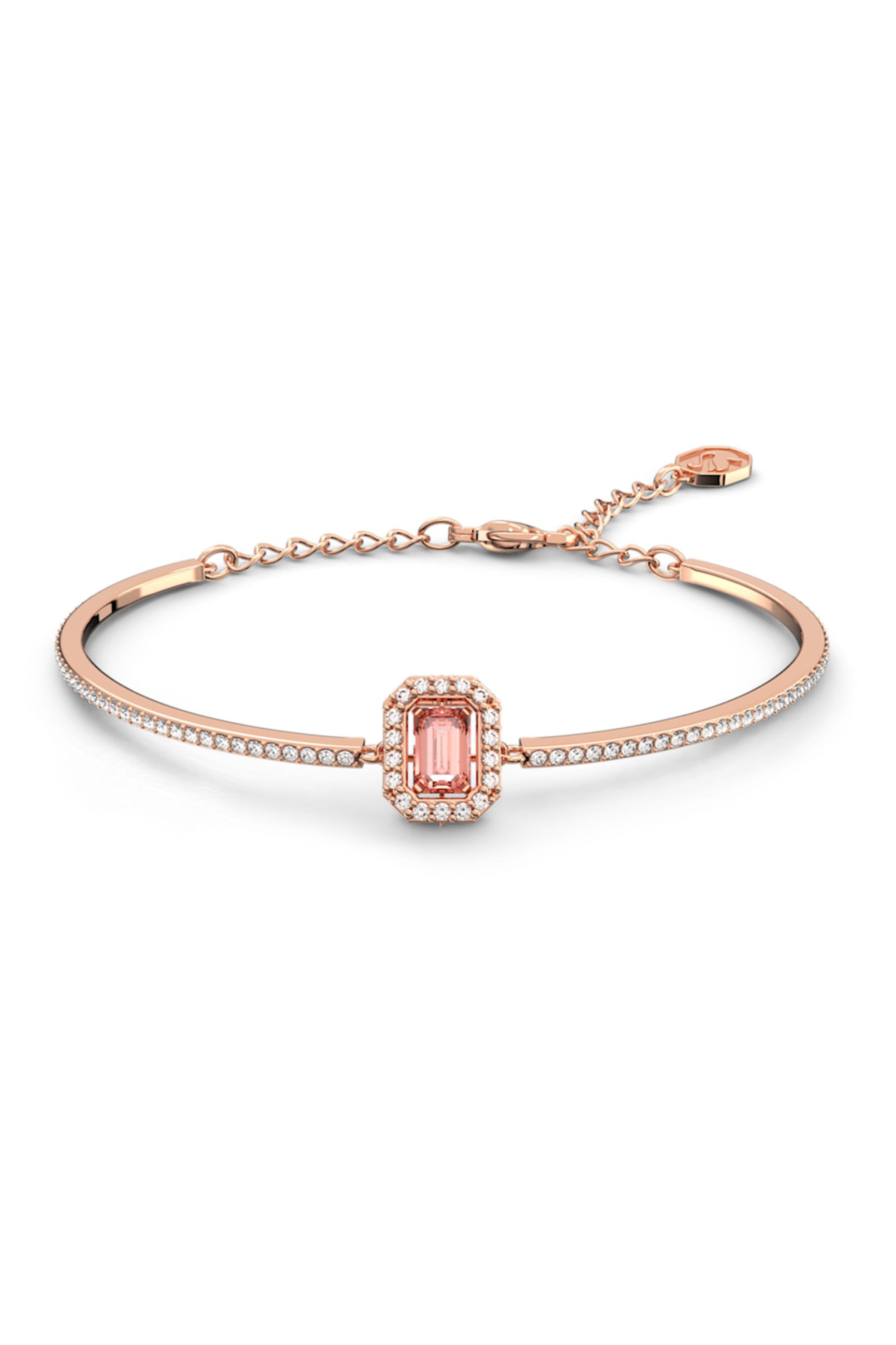  Swarovski Millenia Bangle Octagon Cut Swarovski Zirconia, Pink, Rose-Gold Tone Plated - 5620555 2025