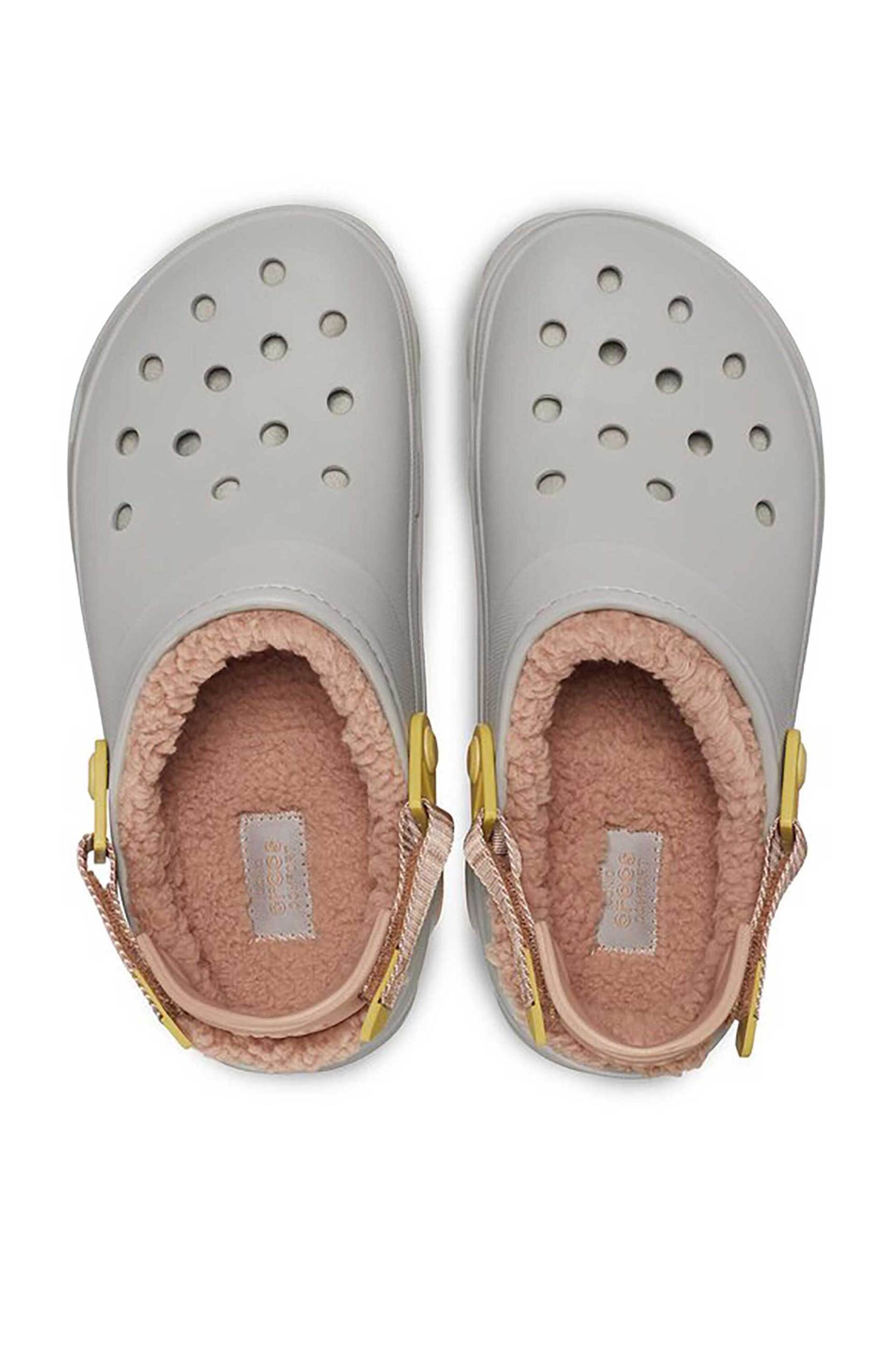 CROCS Crocs unisex clogs με επένδυση faux γούνα "All Terain Lined" - E58239 Γκρι