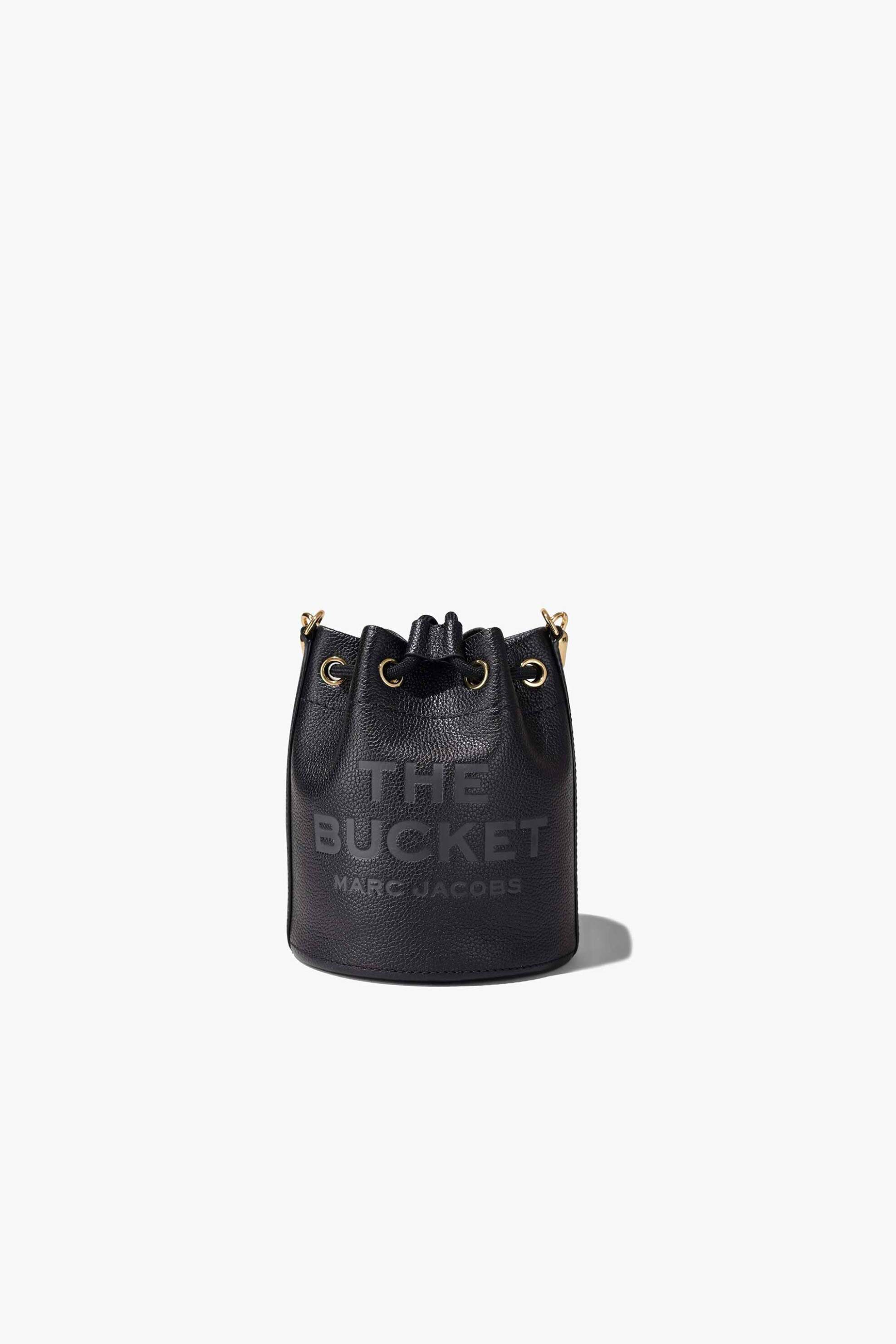 Marc Jacobs Marc Jacobs γυναικεία δερμάτινη bucket τσάντα με logo print 