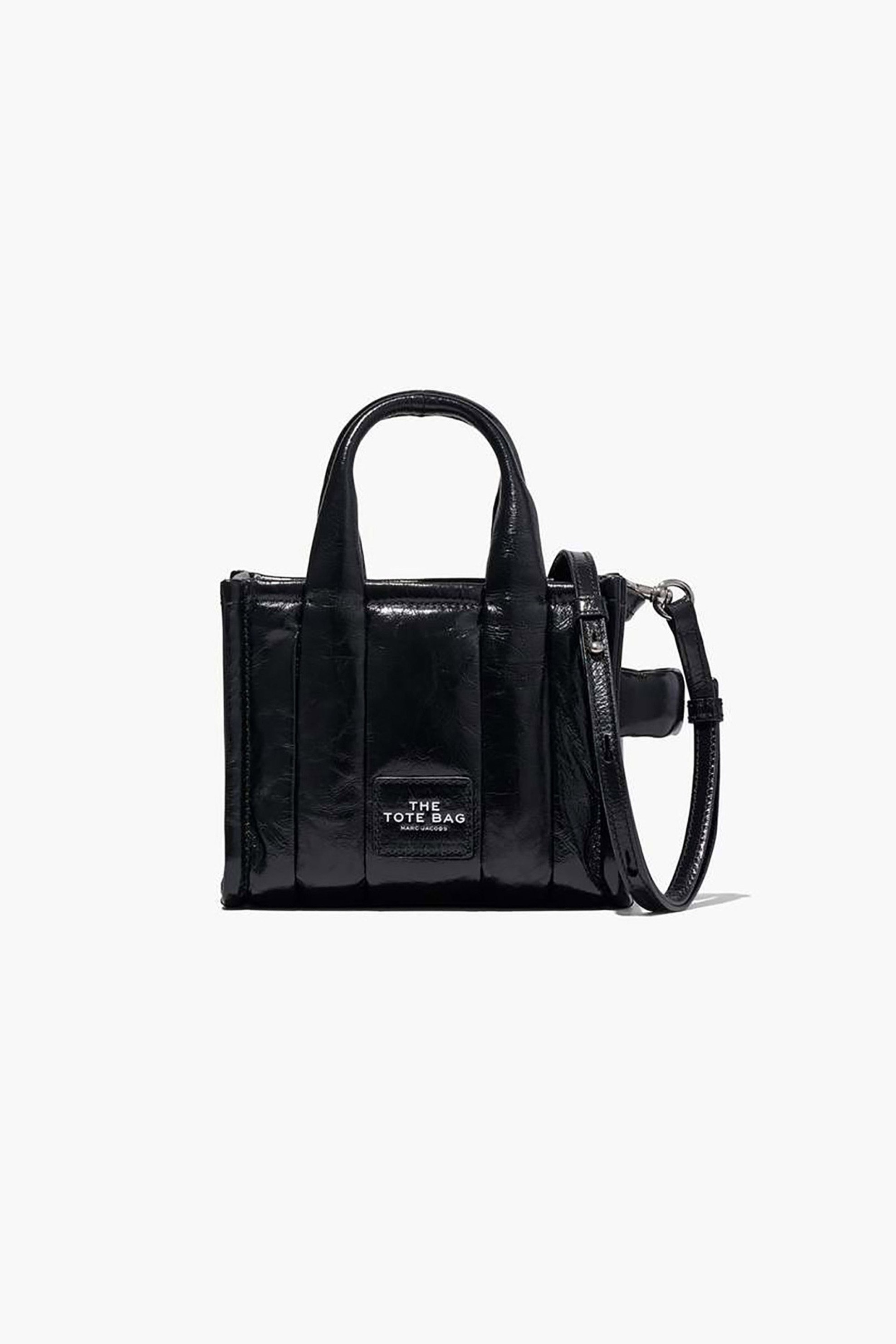 Marc Jacobs Marc Jacobs γυναικείο δερμάτινο mini bag με γυαλιστερό φινίρισμα 