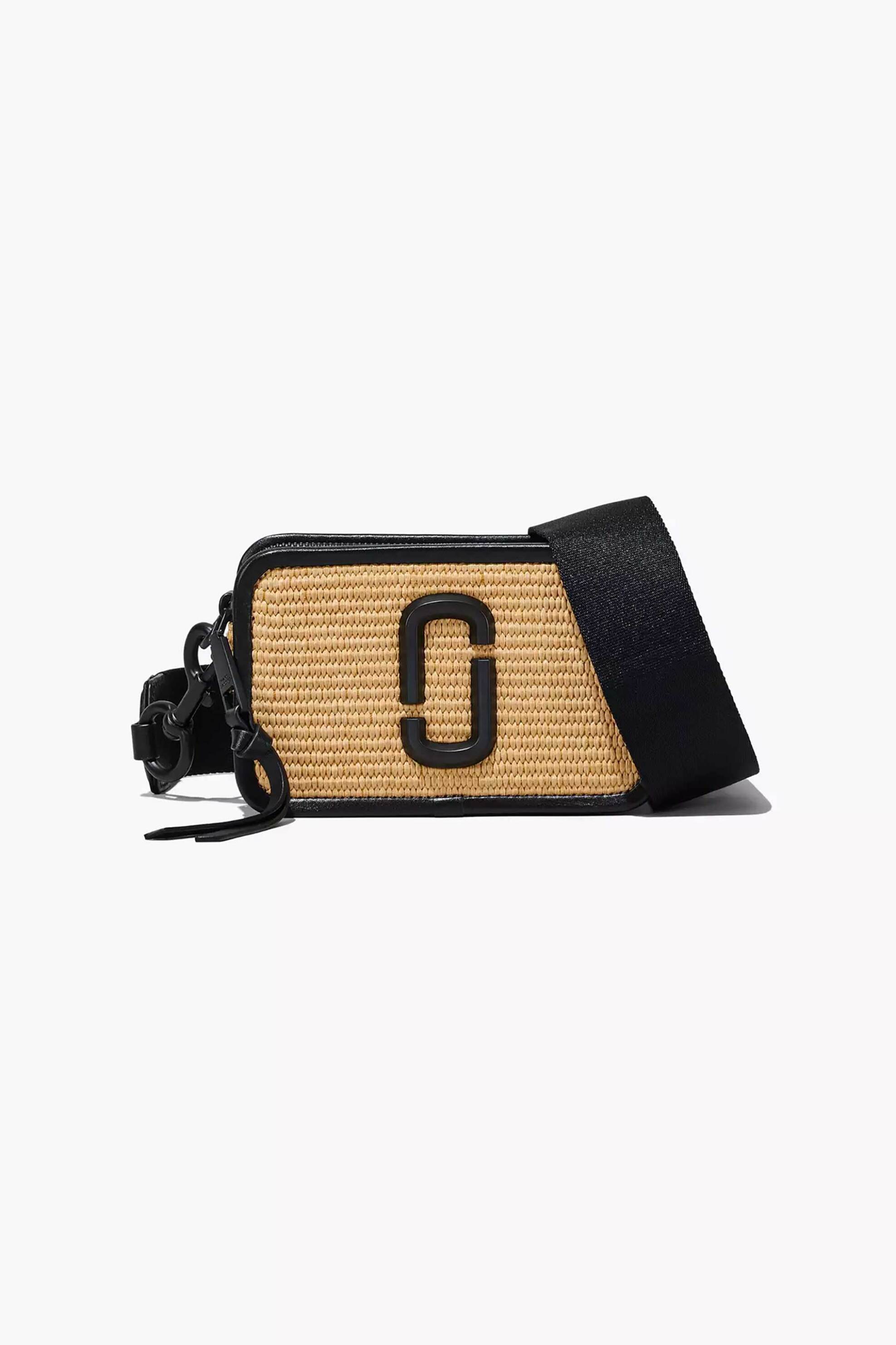 MARC JACOBS Marc Jacobs γυναικεία ψάθινη τσάντα crossbody Woven "The Snapshot" - 2P3HCR016H02 Μπεζ