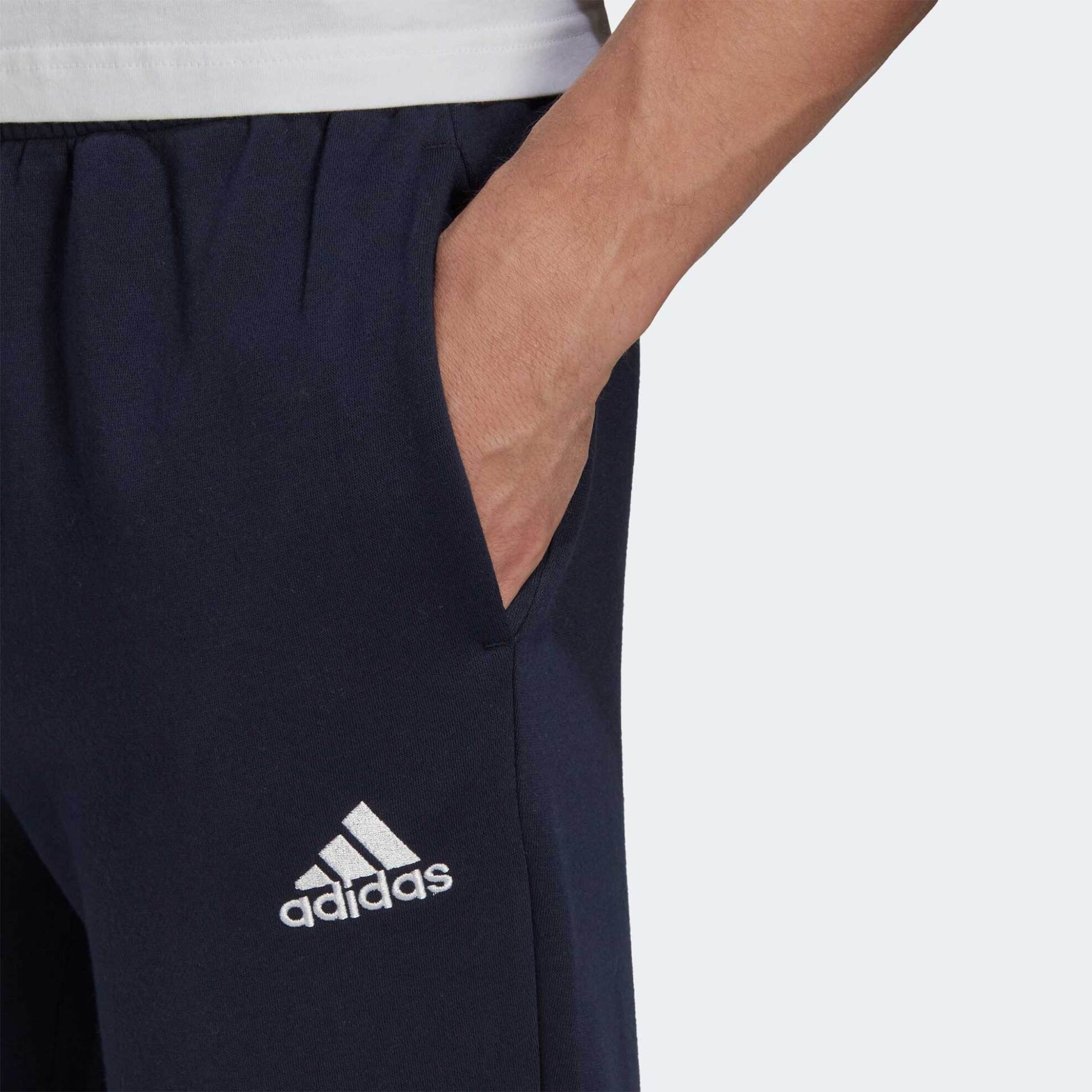 Adidas ανδρικό παντελόνι φόρμας με λογότυπο Regular Tapered Fit "Feelcozy" - HL2231 Σκούρο Μπλε φωτογραφία