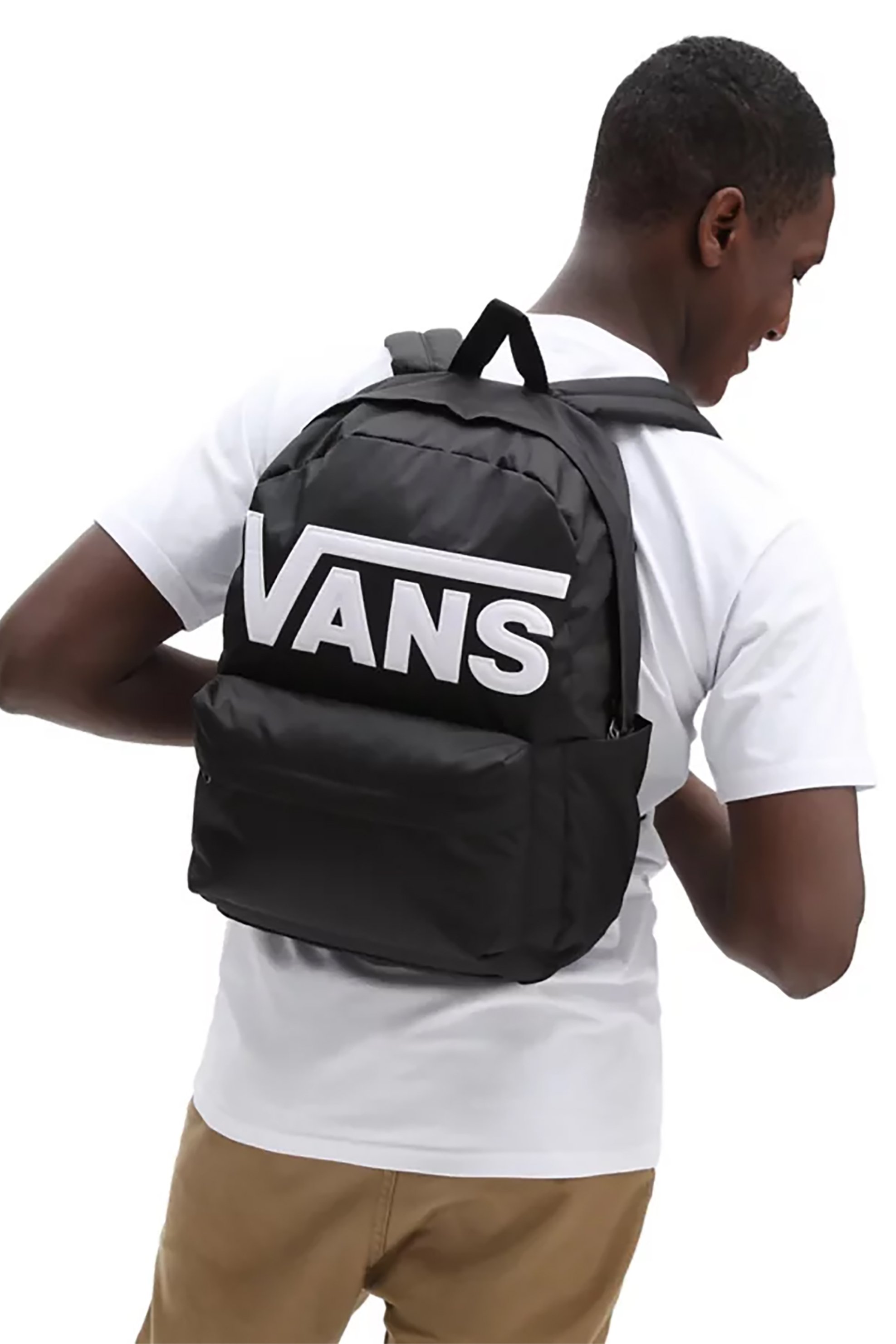 VANS Vans ανδρικό backpack με κεντημένο λογότυπο "Old School Drop V" - VN0A5KHPY281 Μαύρο