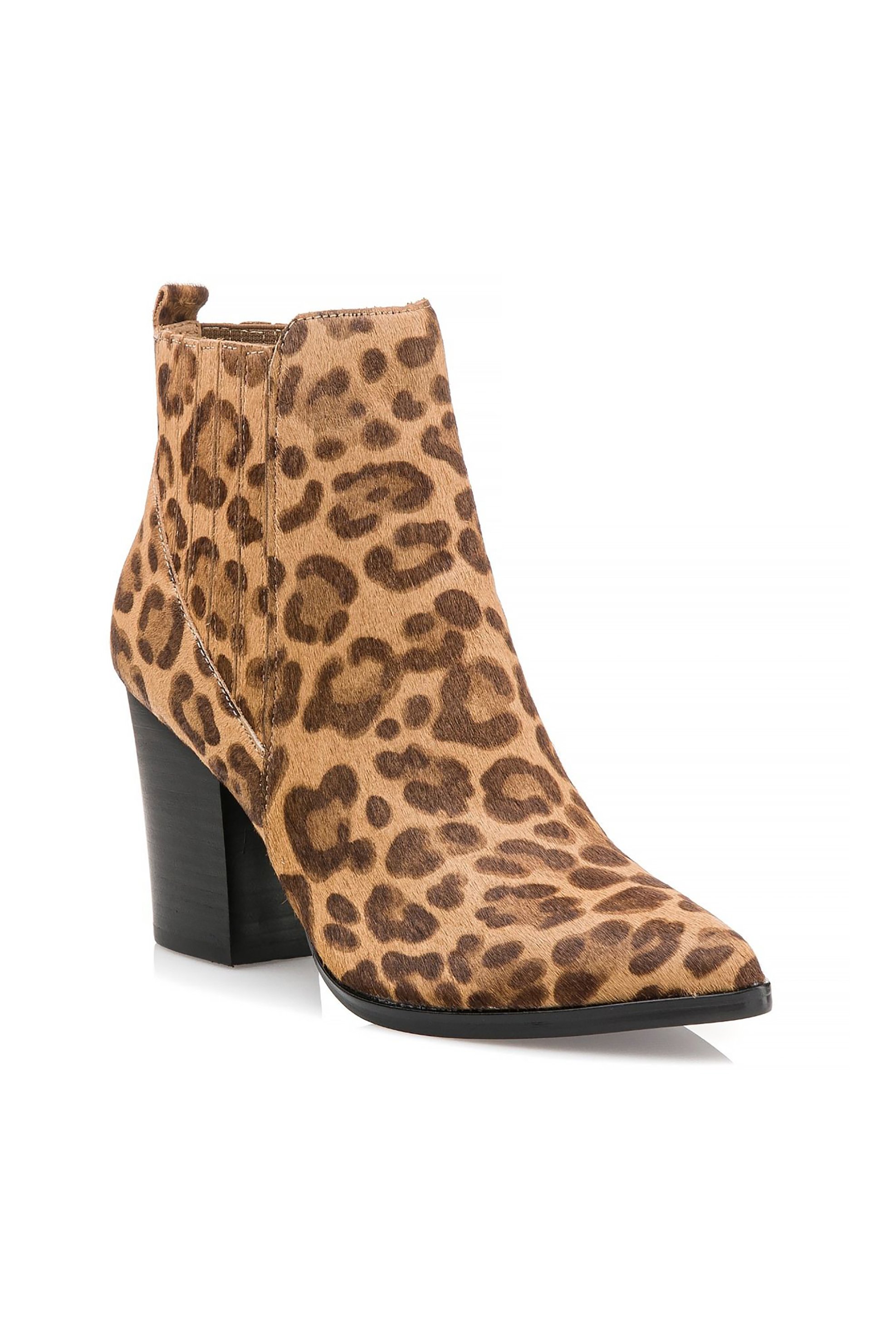 Steve Madden γυναικεία μποτάκια με leopard print ''Justina'' - 219744-JUSTINA Μπεζ φωτογραφία