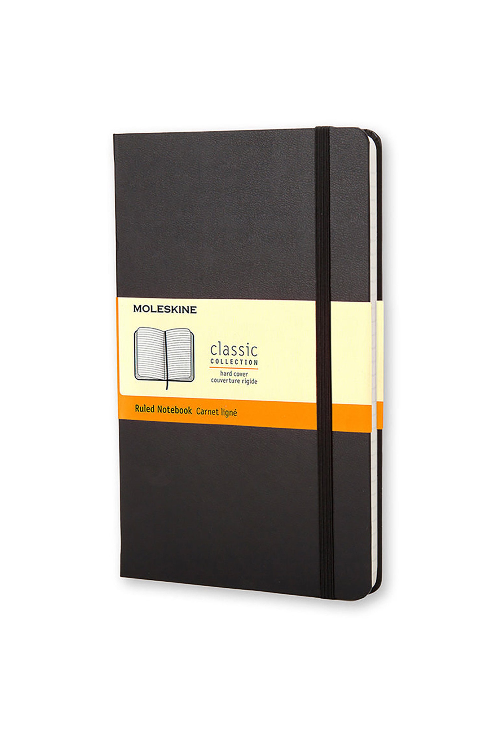 MOLESKINE Moleskine σημειωματάριο μονόχρωμο "Classic Notebook Ruled Pocket" Μαύρο - MM710