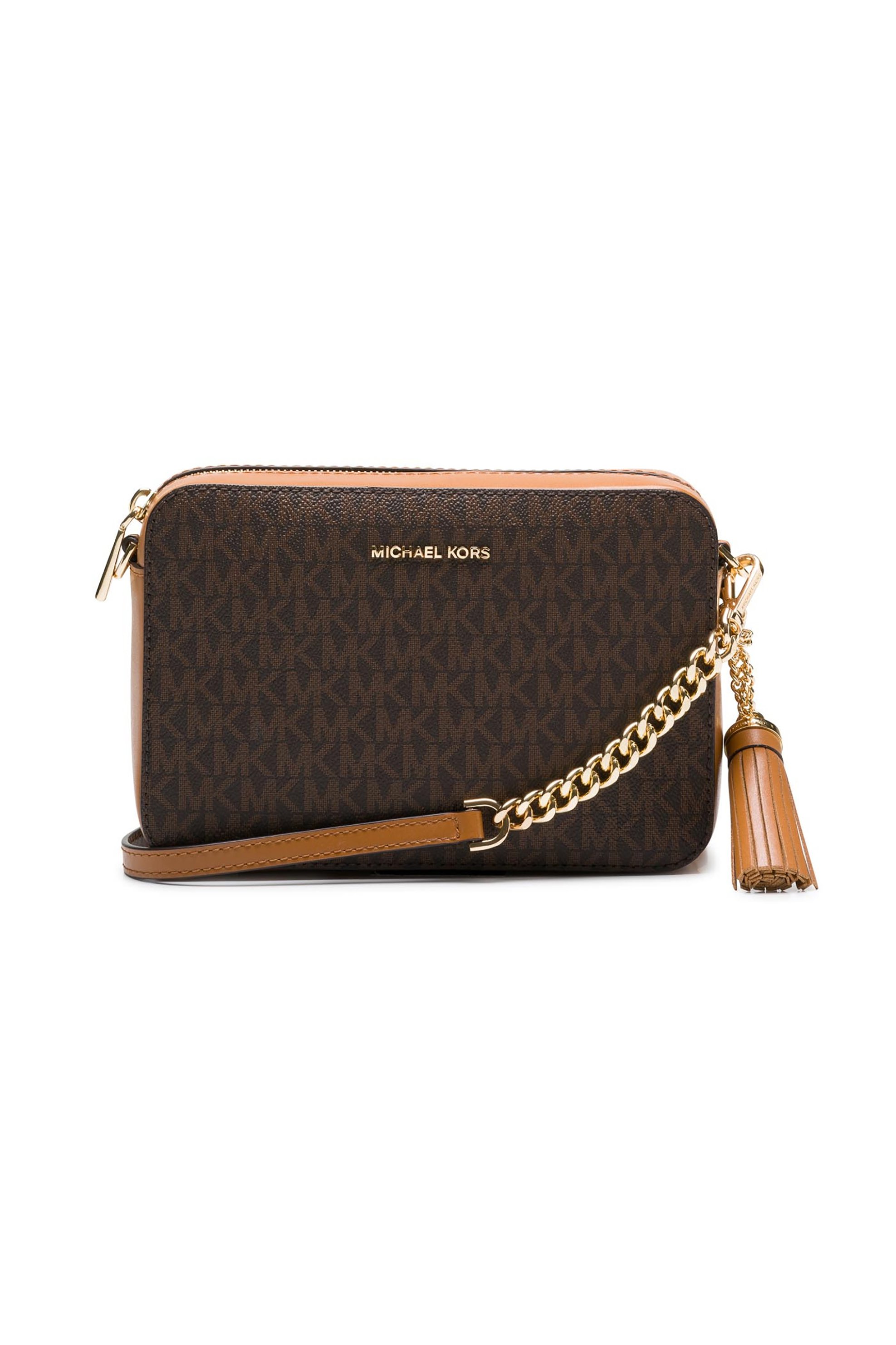  Michael Kors γυναικεία crossbody τσάντα με all-over logo letter print - 32F8GF5M2B Καμηλό 2025